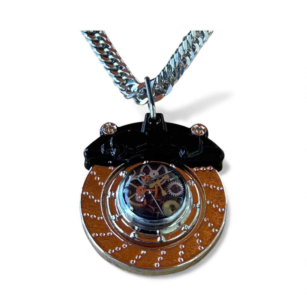 Steampunk Men's caliper (moving part) necklace