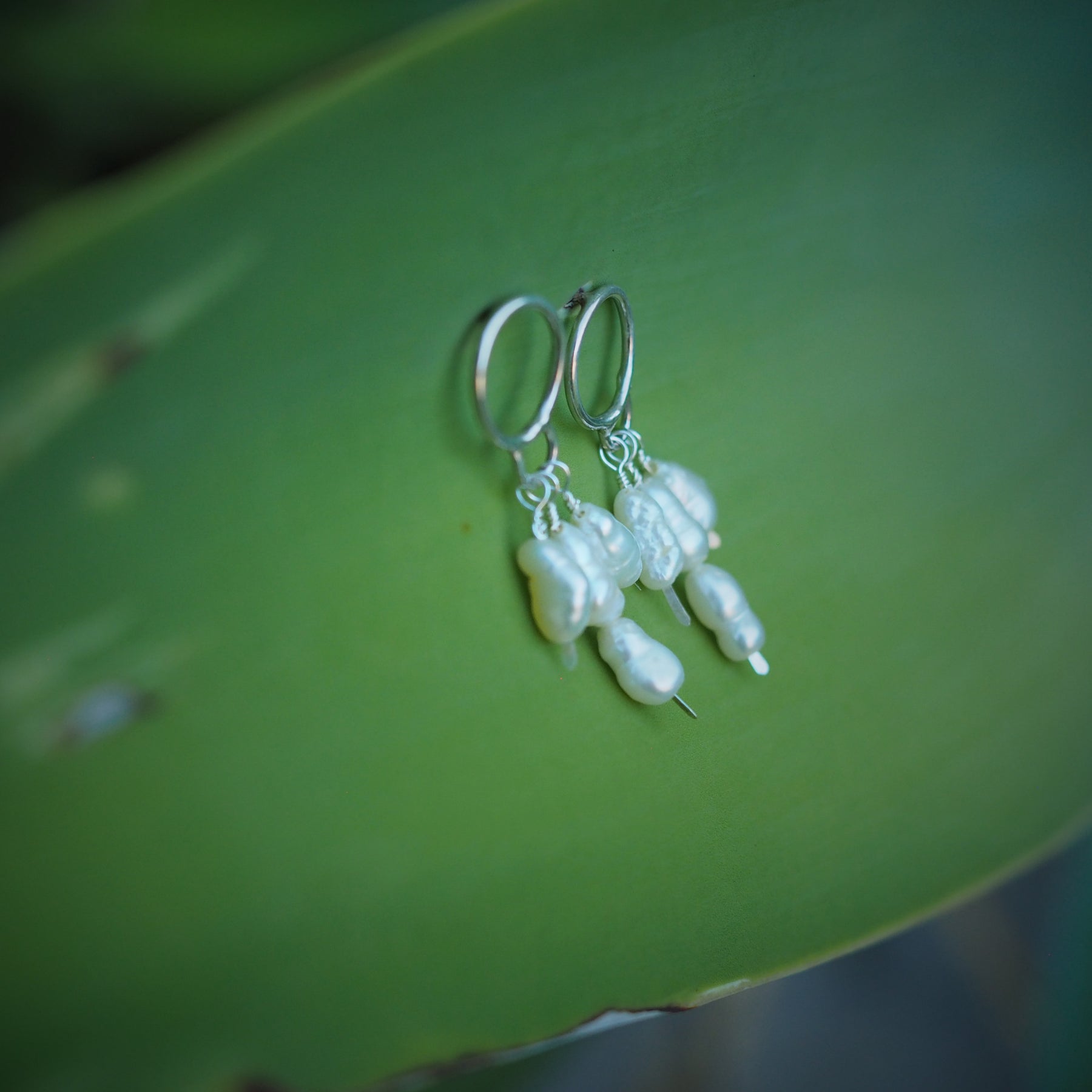 Pearl Sprinkle Earrings | Sterling Silver