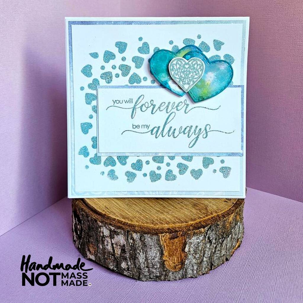 "Forever always", elegant, anniversary card