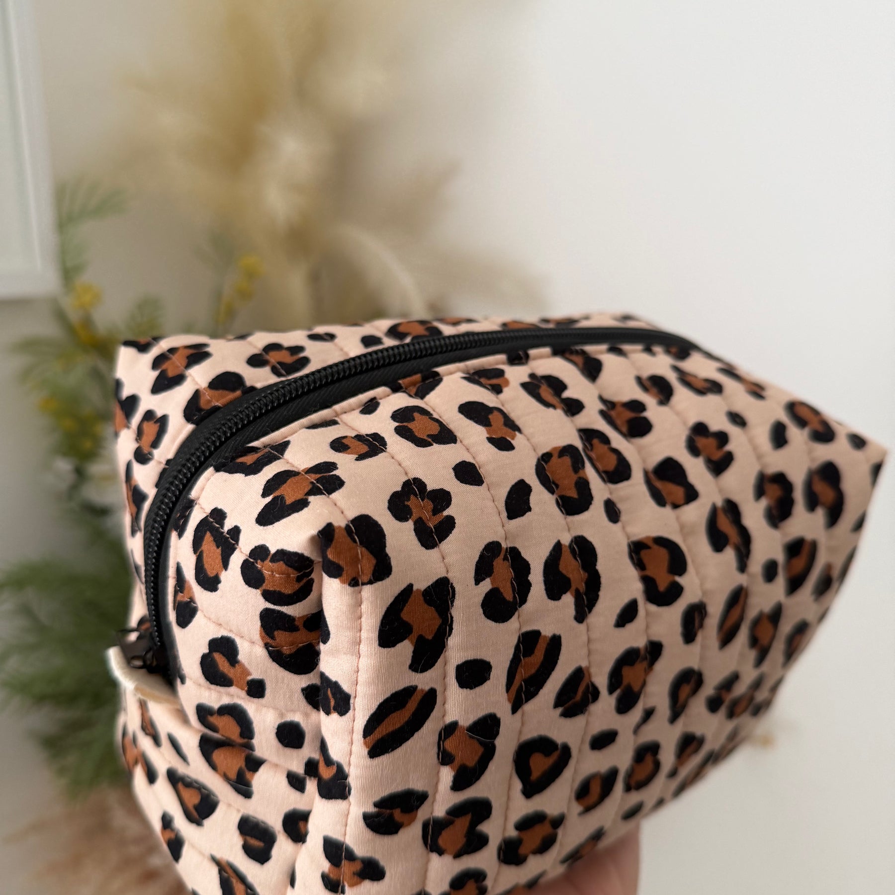 Boxy Zipper Pouch - Animal Print