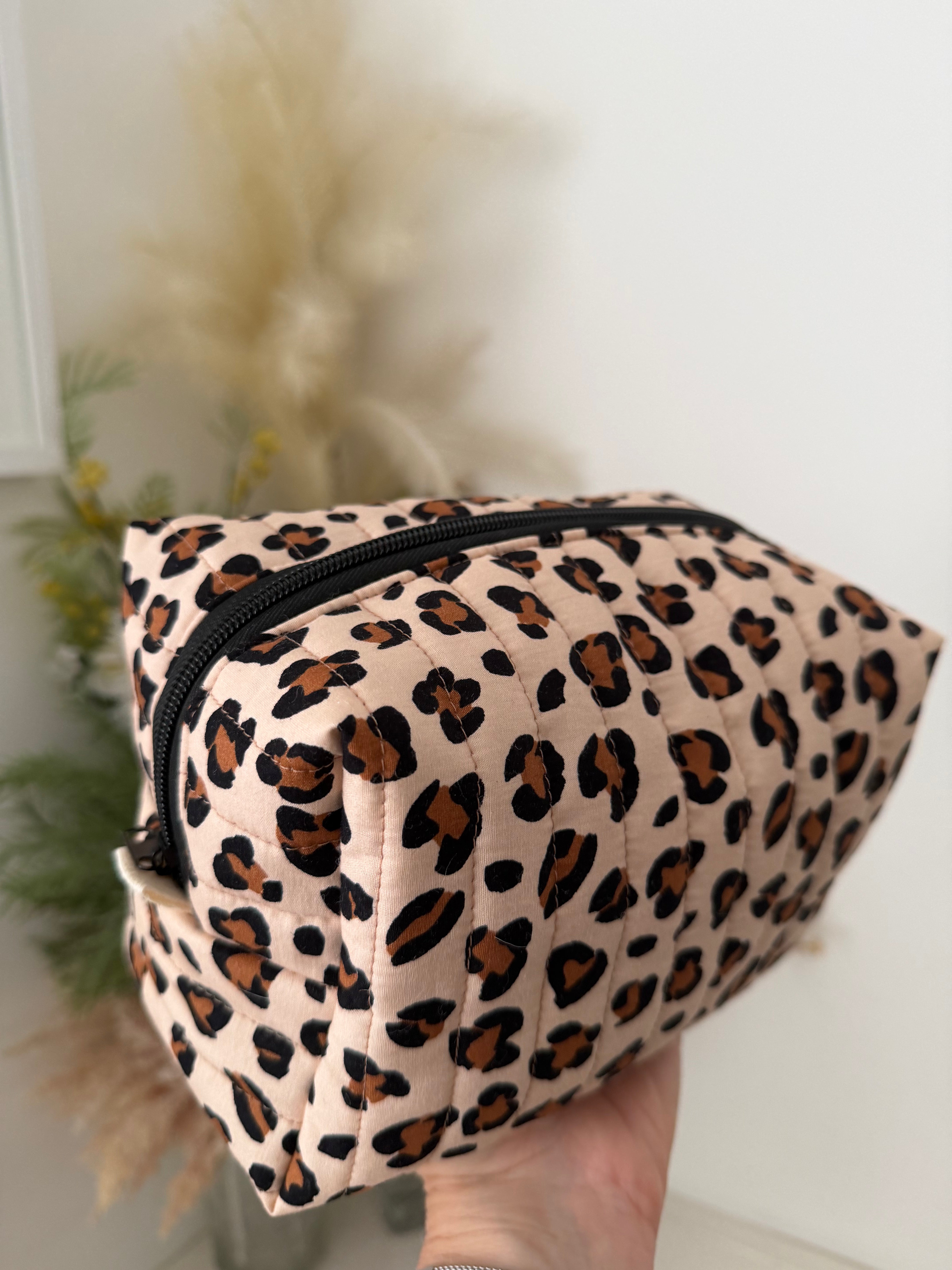 Boxy Zipper Pouch - Animal Print