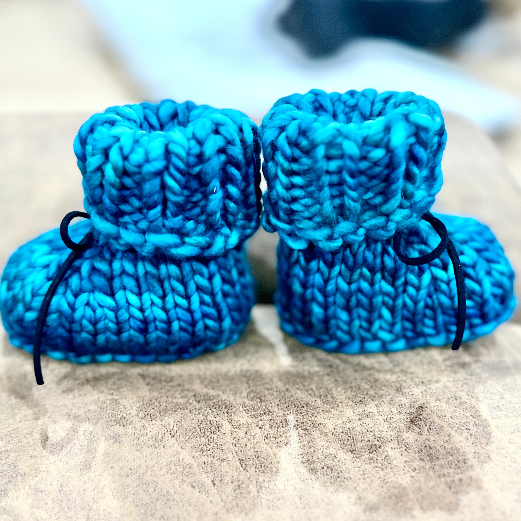 Baby merino & embossed leather booties