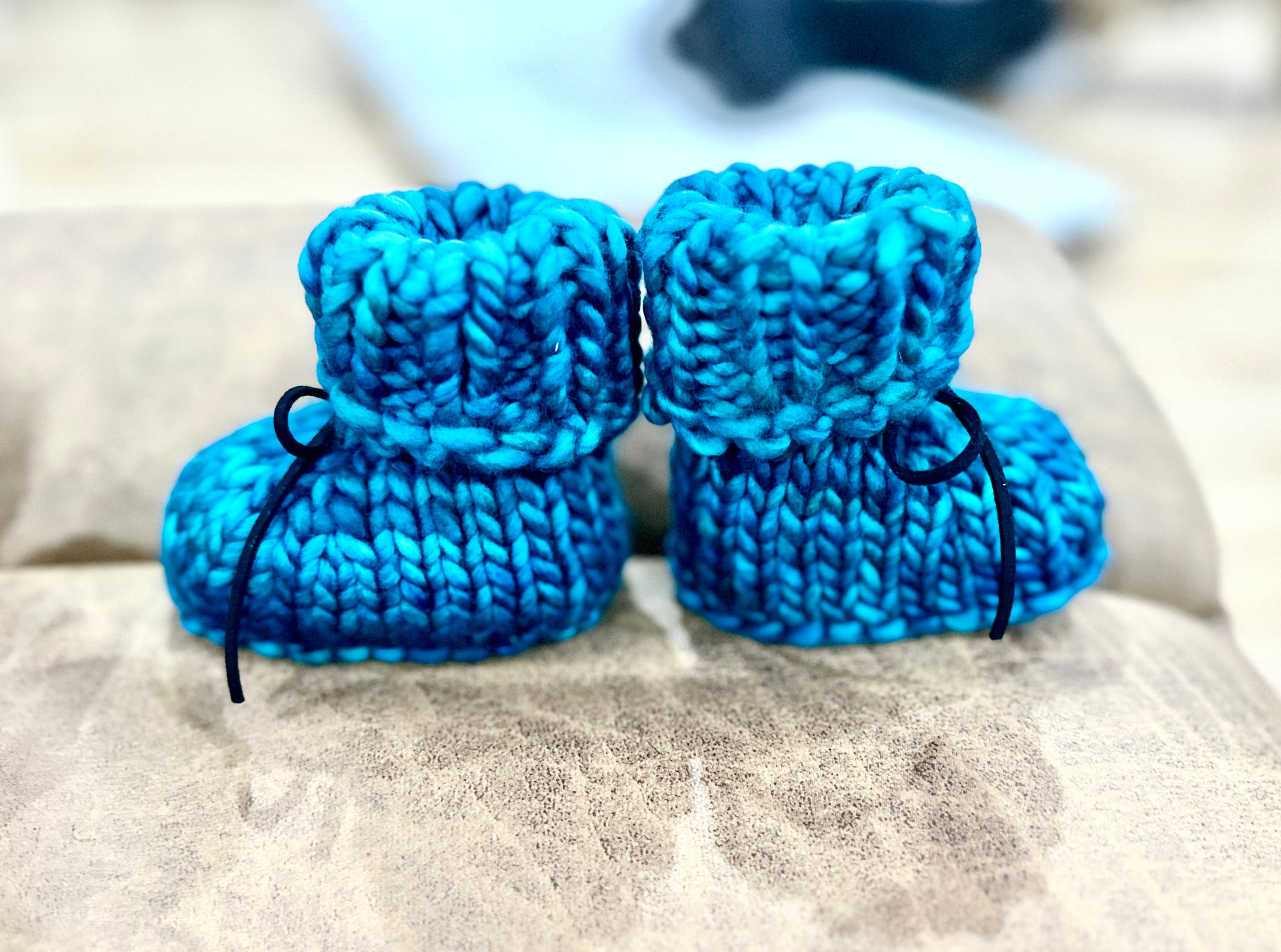 Baby merino & embossed leather booties