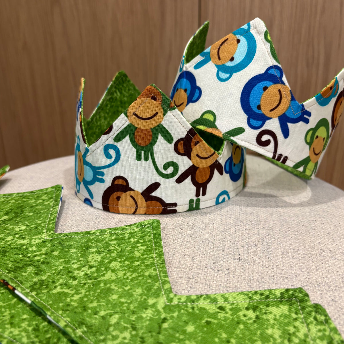 “Handmade Reversible Fabric Crown | Birthday Party & Dress Up Crown”