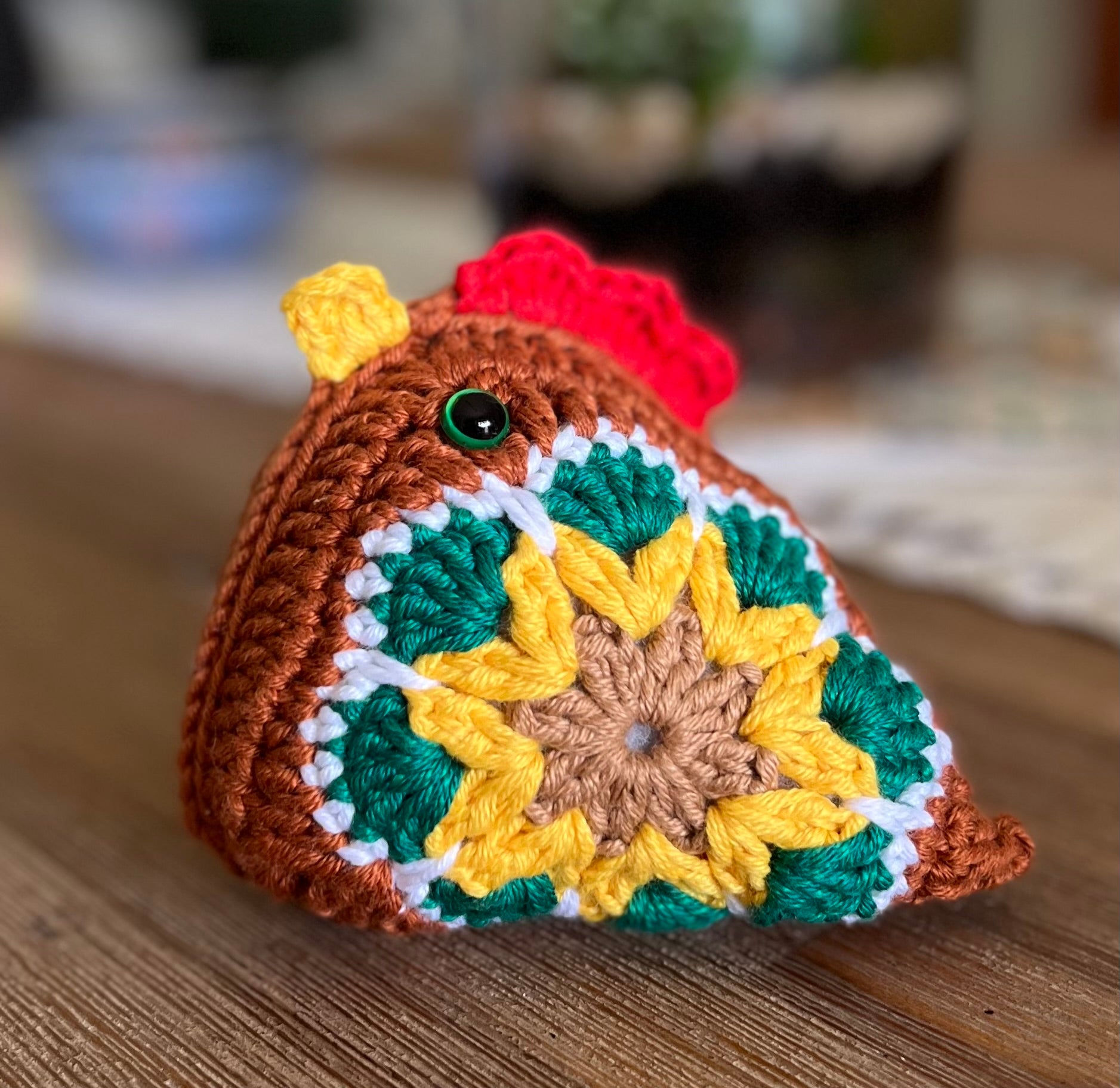 Crochet Granny Square Chicken