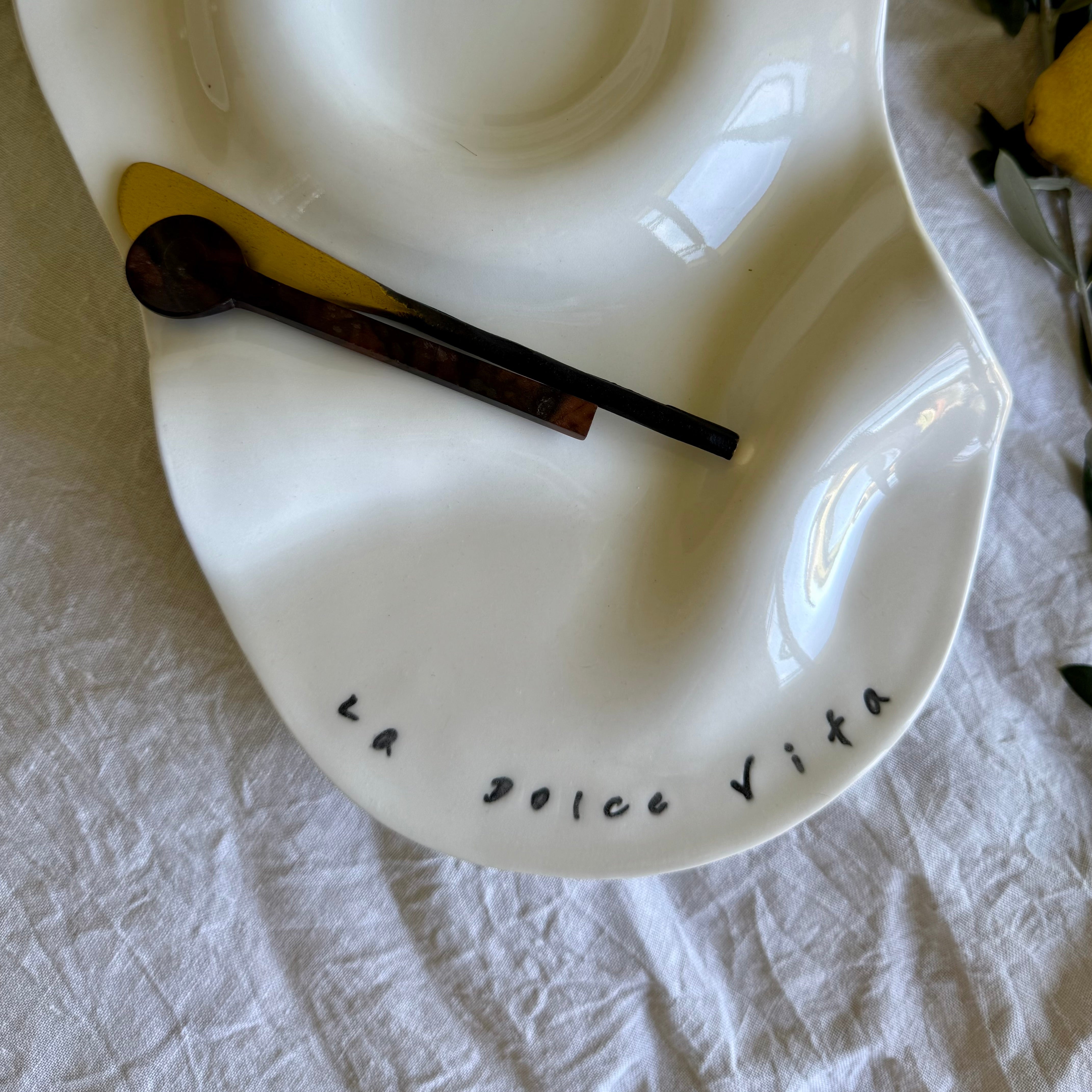 La Dolce Vita Porcelain Grazing Platter | Charcuterie | Share Plate