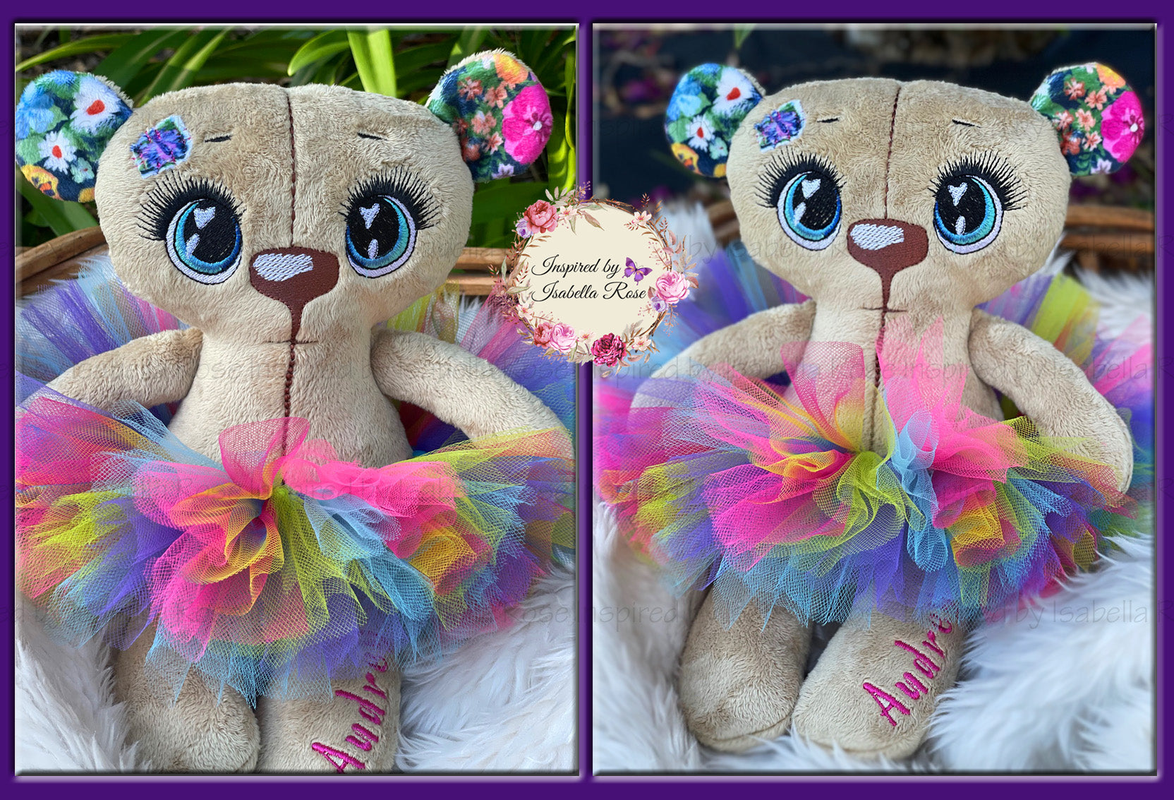 Personalised teddy, Custom bear plushie, Made to order