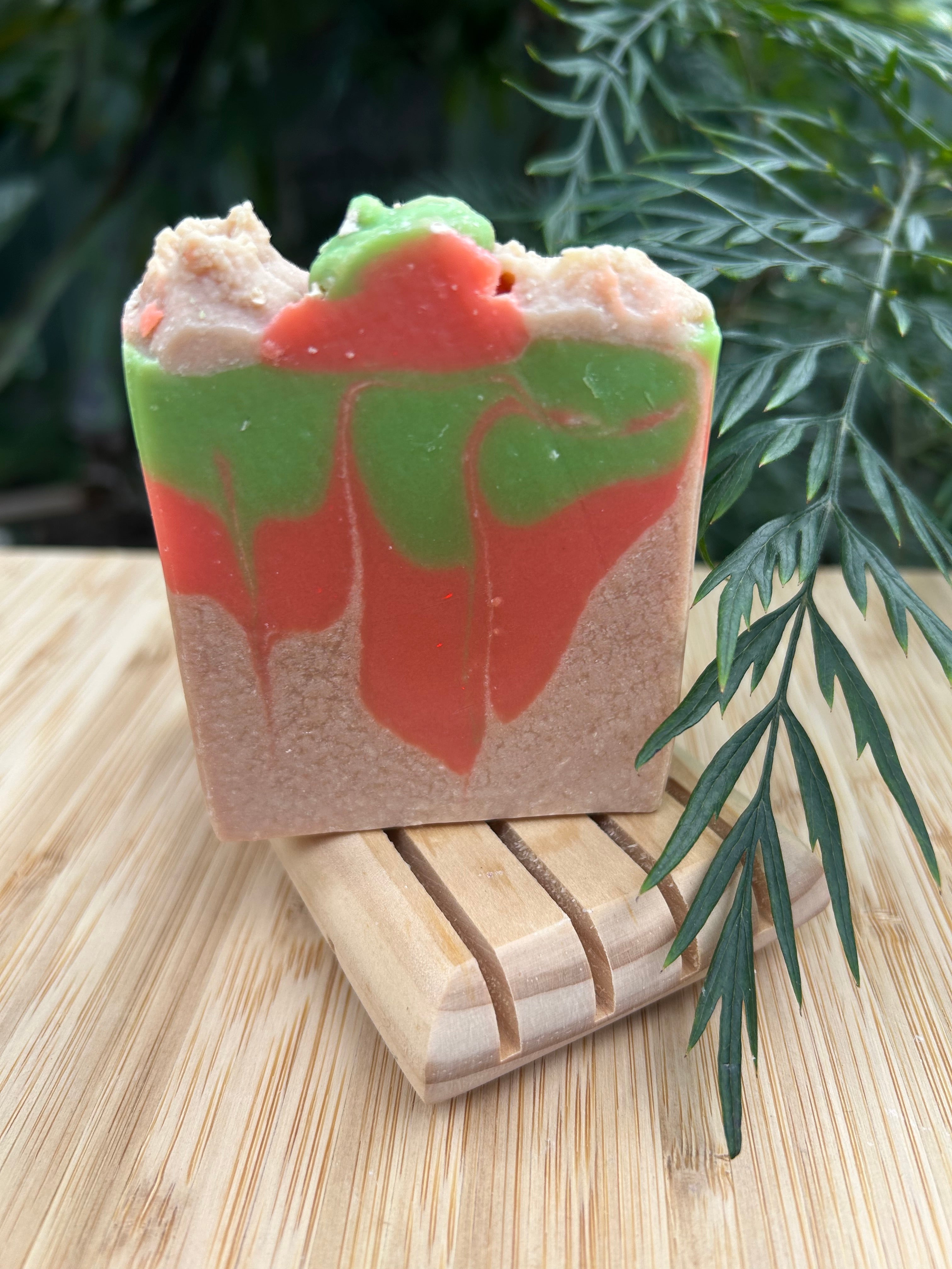 Handmade Peppermint Tea Christmas Soap | Natural Oils | Festive Gift | Australia