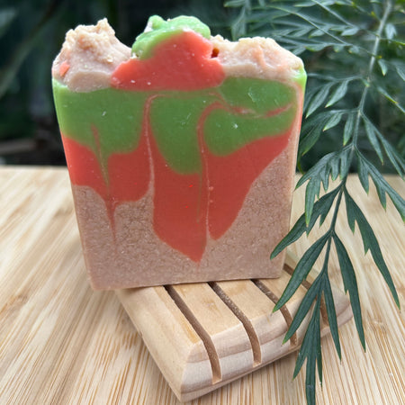 Handmade Peppermint Tea Christmas Soap | Natural Oils | Festive Gift | Australia