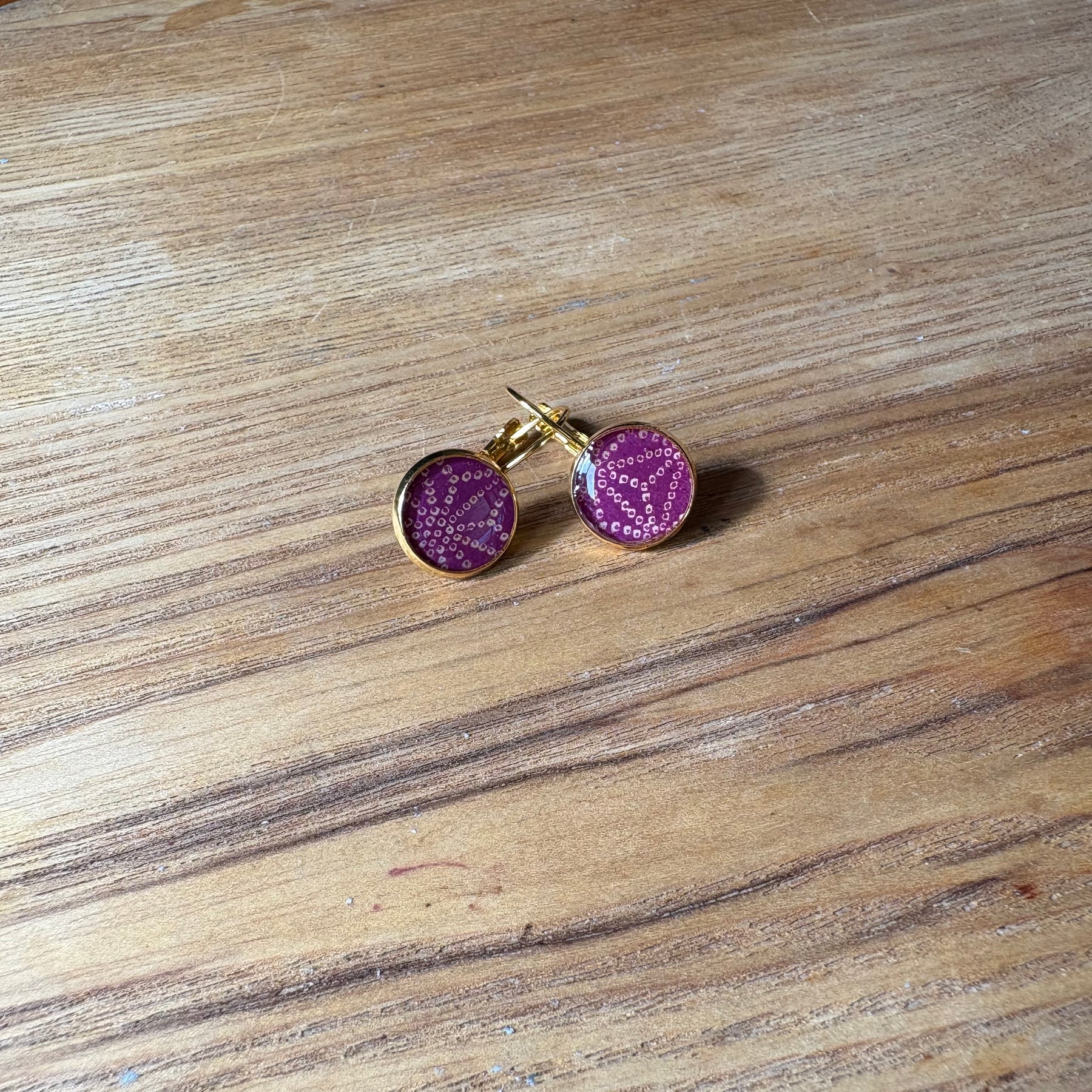 Japanese paper Resin earrings