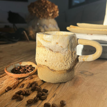 Handmade Ceramic Coffee Mug | earthy • textured • stoneware cup