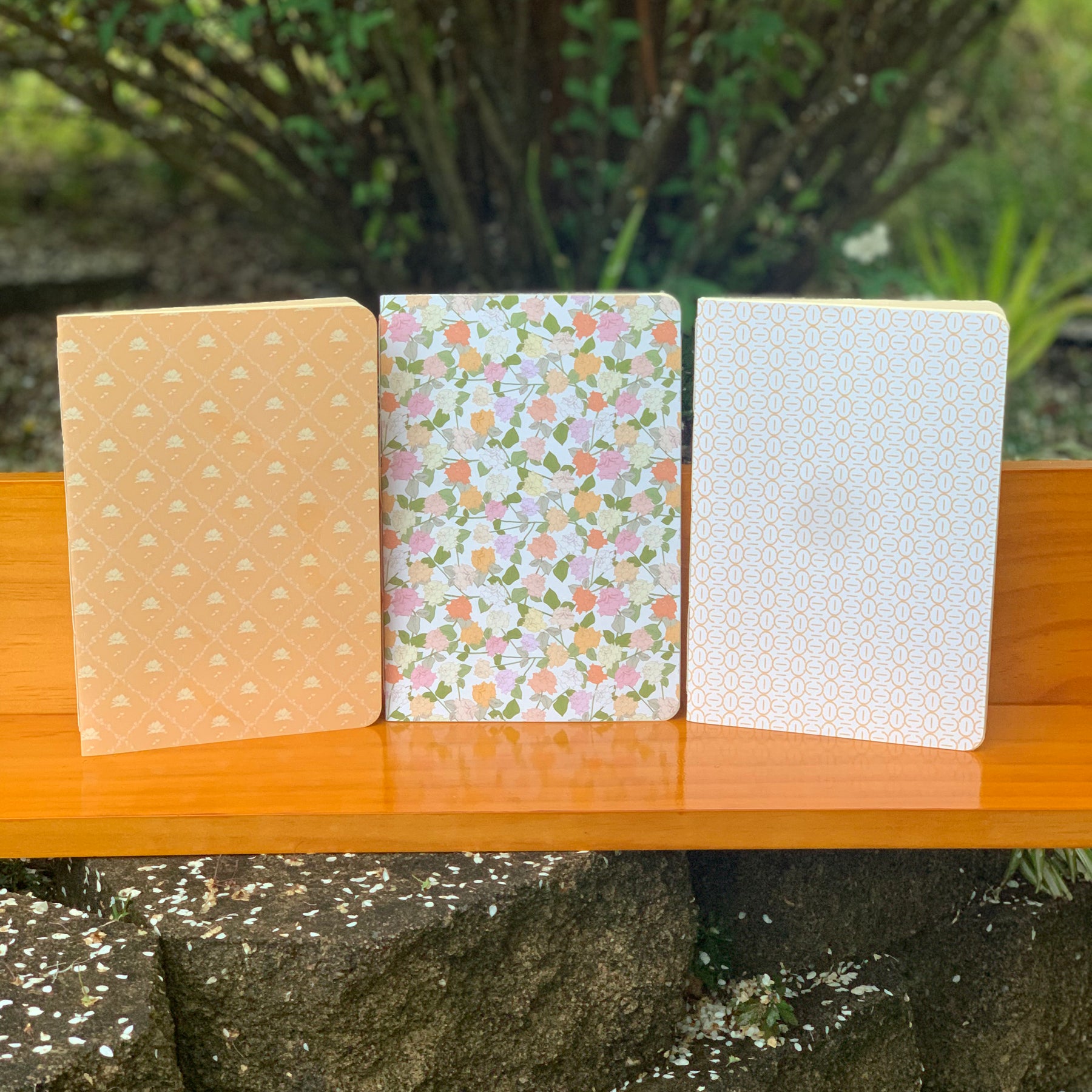 Hand-stitched A5 softcover notebooks original designed cover CR