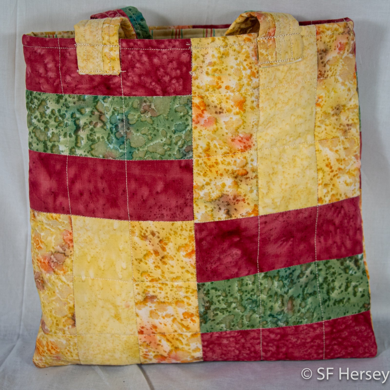 Three Bars Patchwork Bag