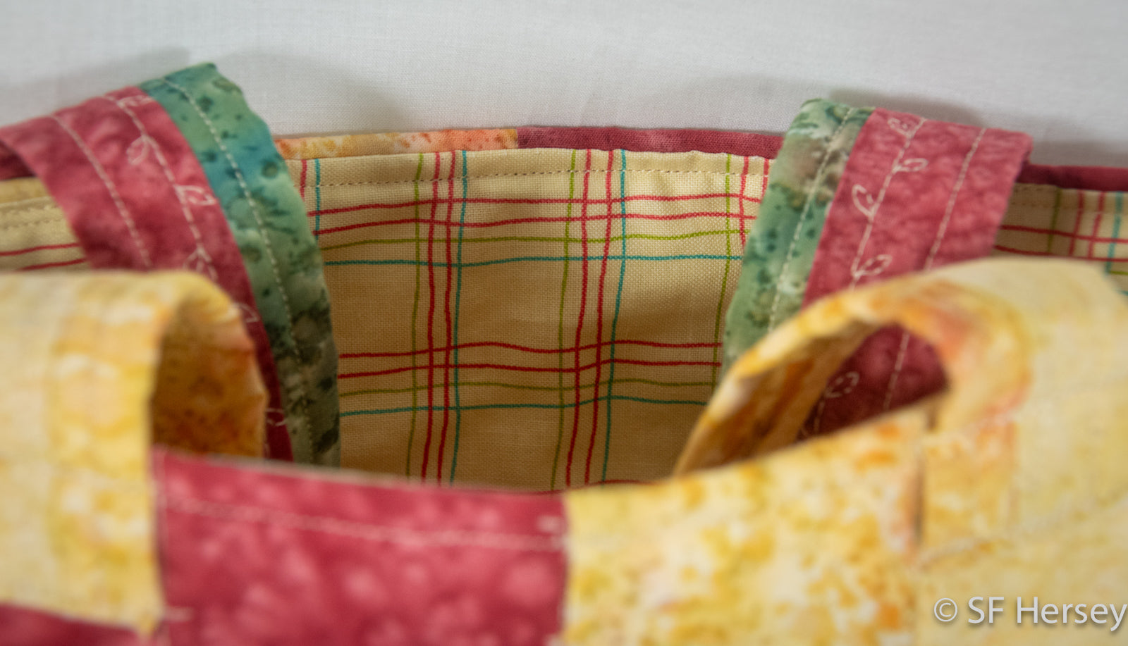 Three Bars Patchwork Bag
