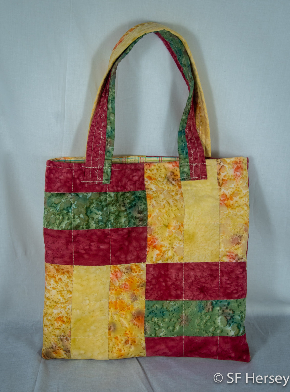 Three Bars Patchwork Bag