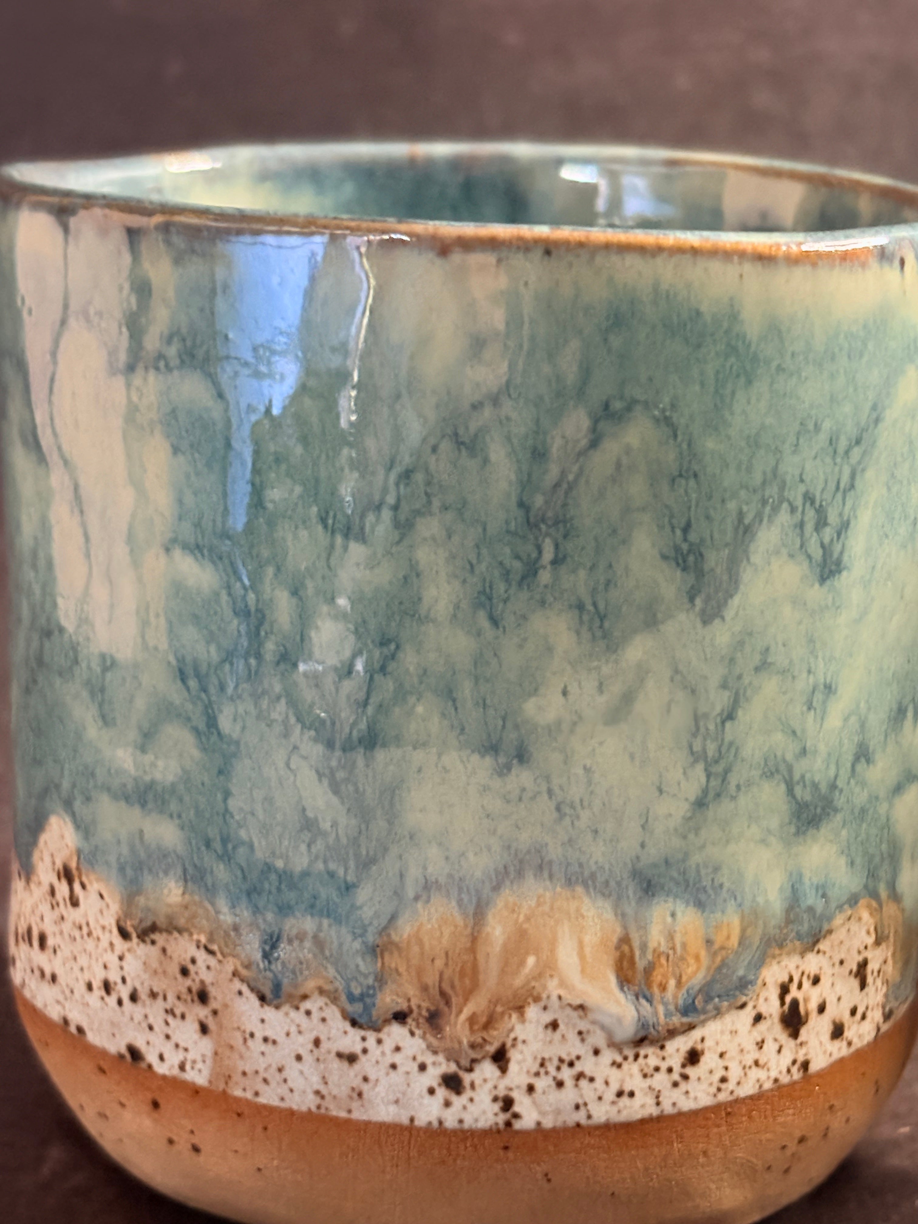 Handmade Ceramic Stoneware Mug (420ml or 14oz) Beachside finish
