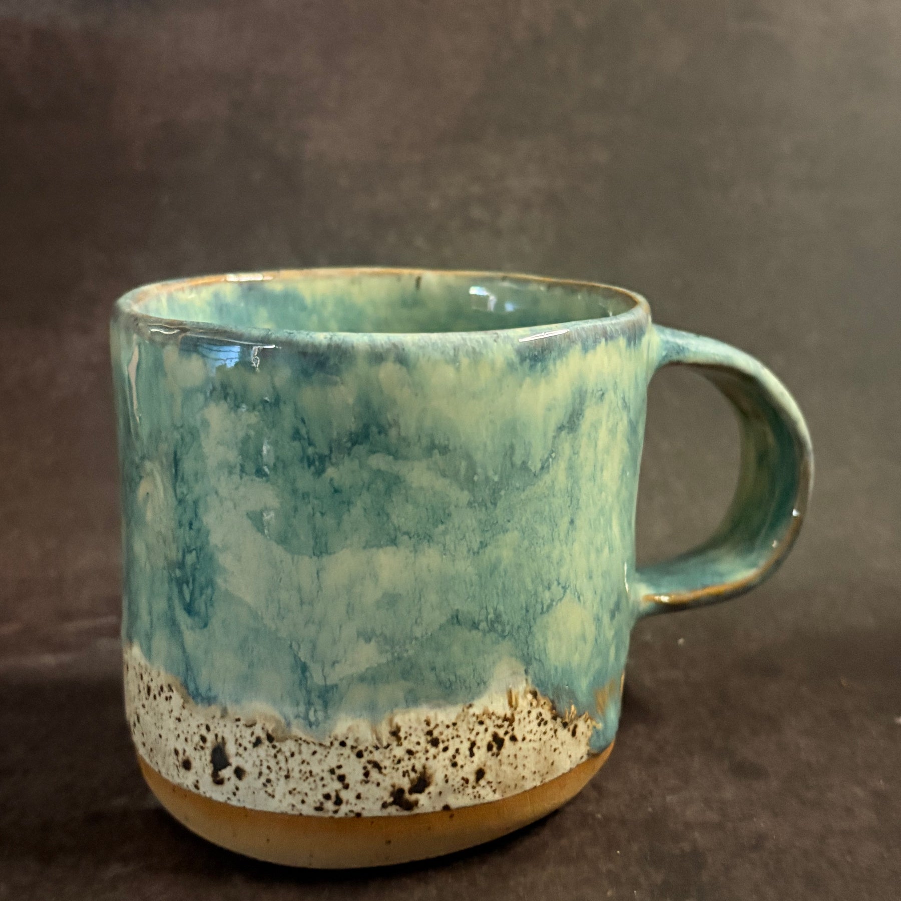 Handmade Ceramic Stoneware Mug (420ml or 14oz) Beachside finish