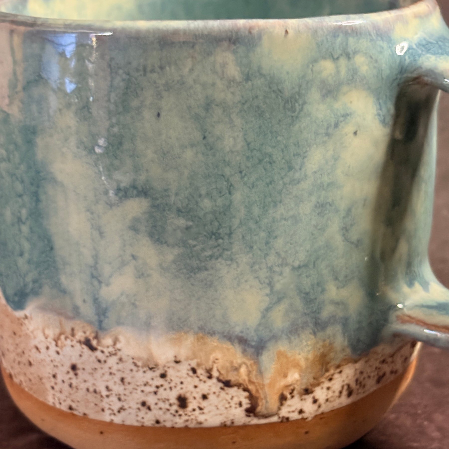 Handmade Ceramic Stoneware Mug (420ml or 14oz) Beachside finish