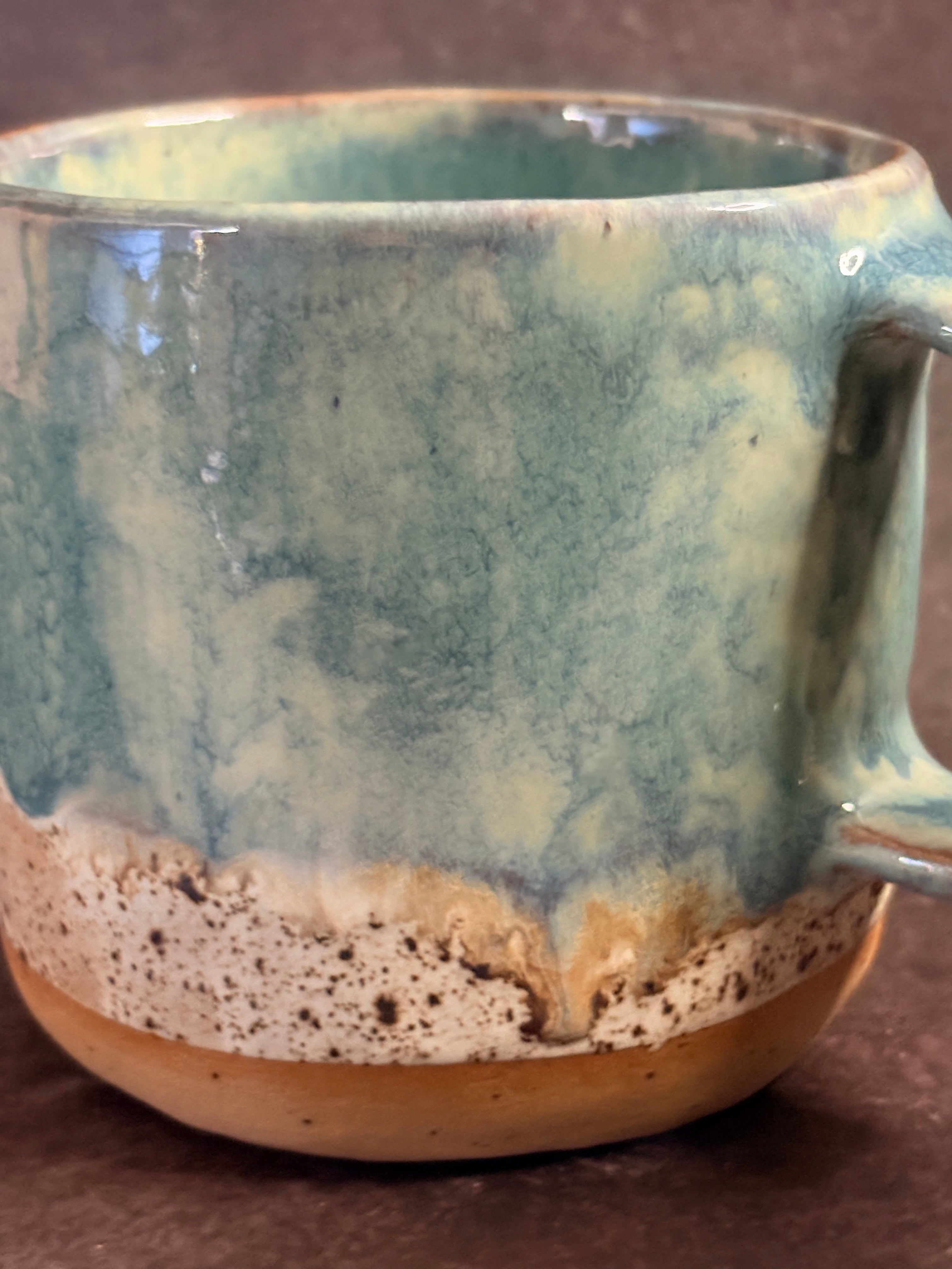 Handmade Ceramic Stoneware Mug (420ml or 14oz) Beachside finish