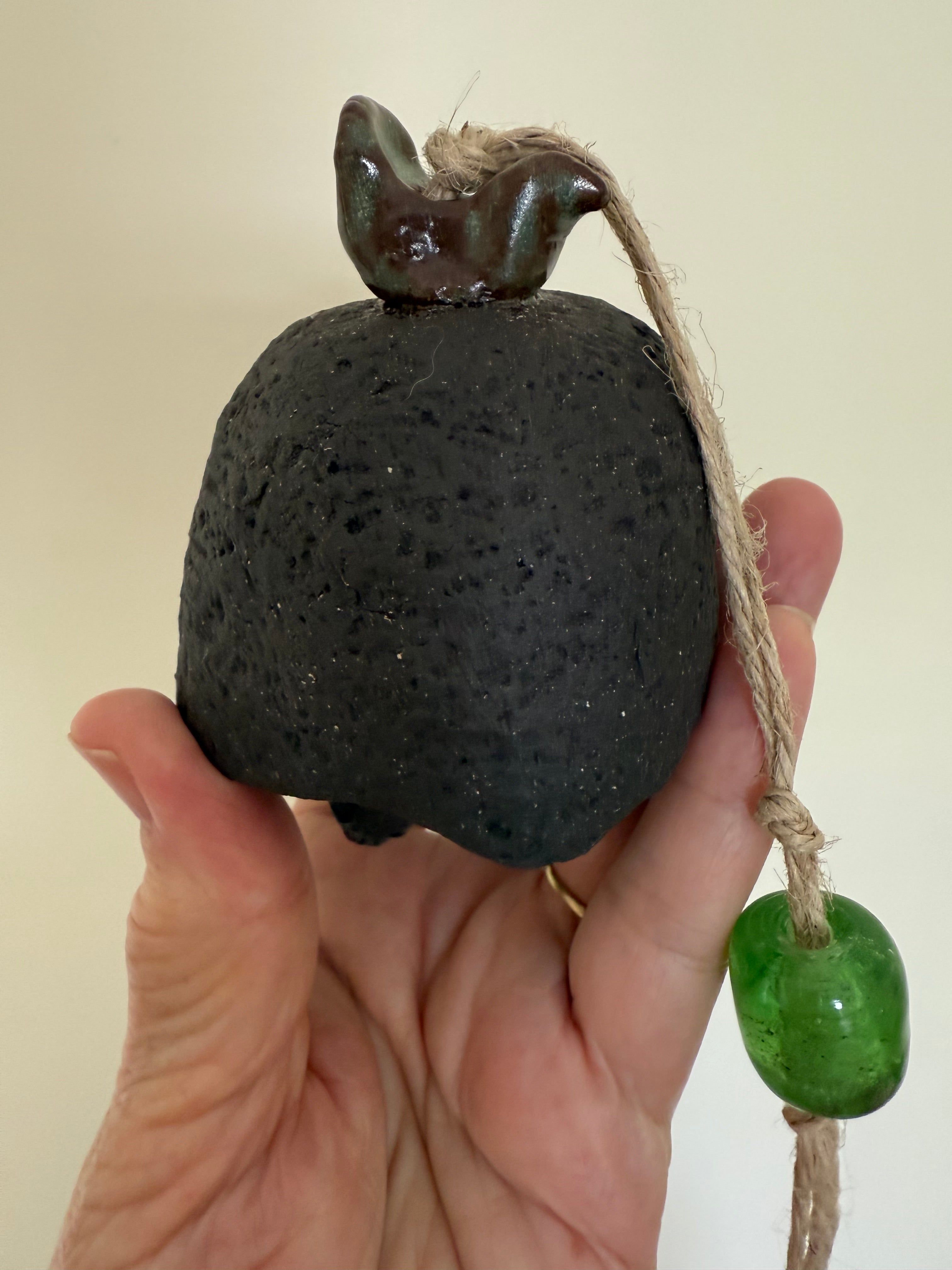 Rustic ceramic bell