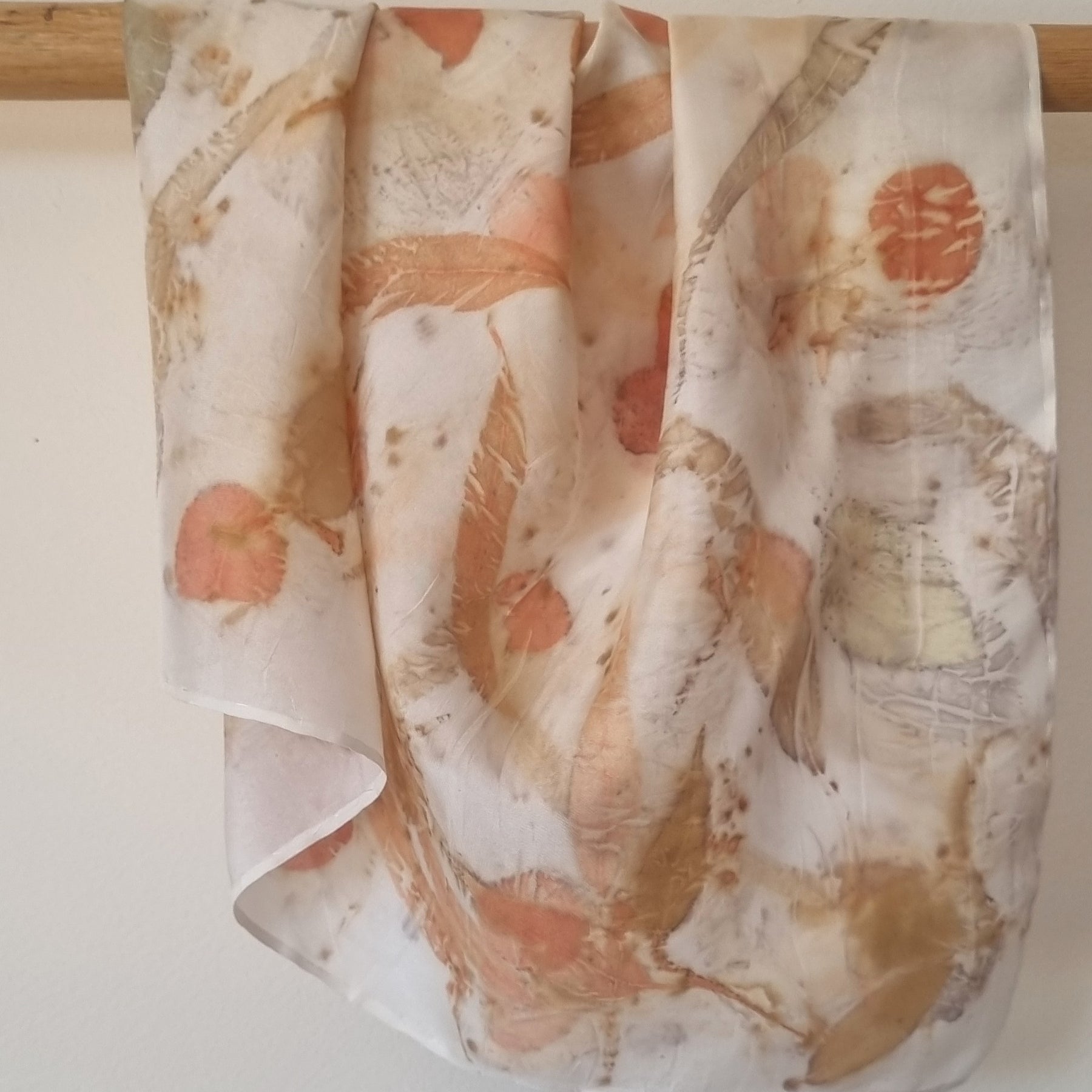 The Willow - Pure Silk  Ecoprint Bandana - Limited Edition Collection