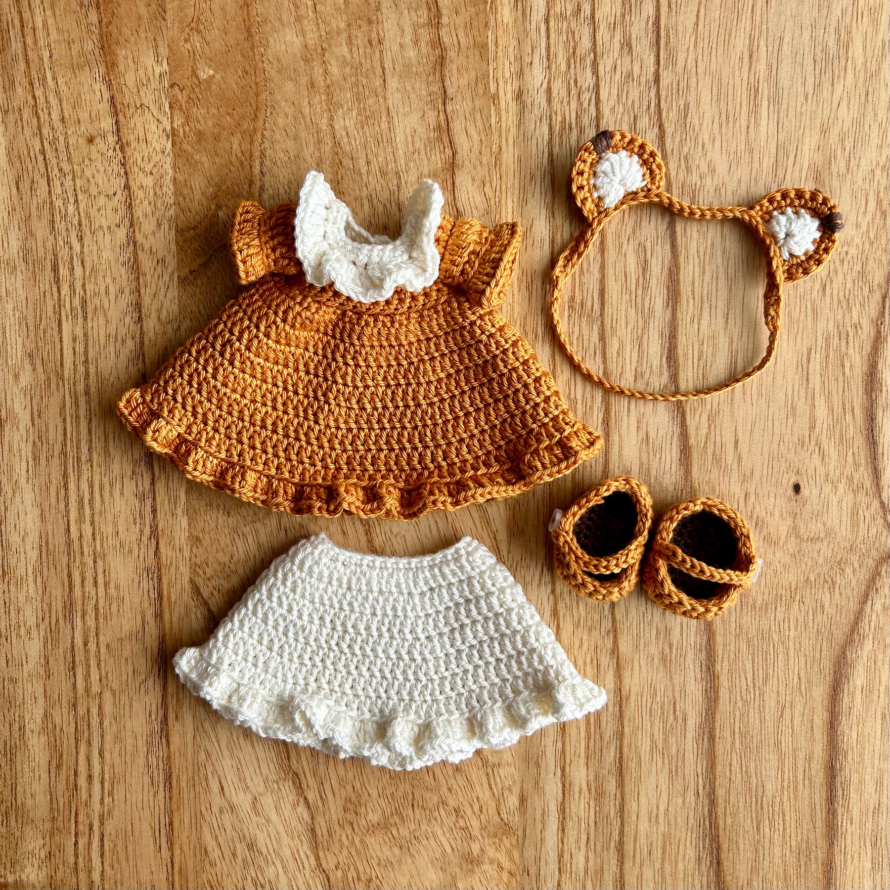 Crochet Doll | 2 outfits Bunny & Fox | Ready to Ship