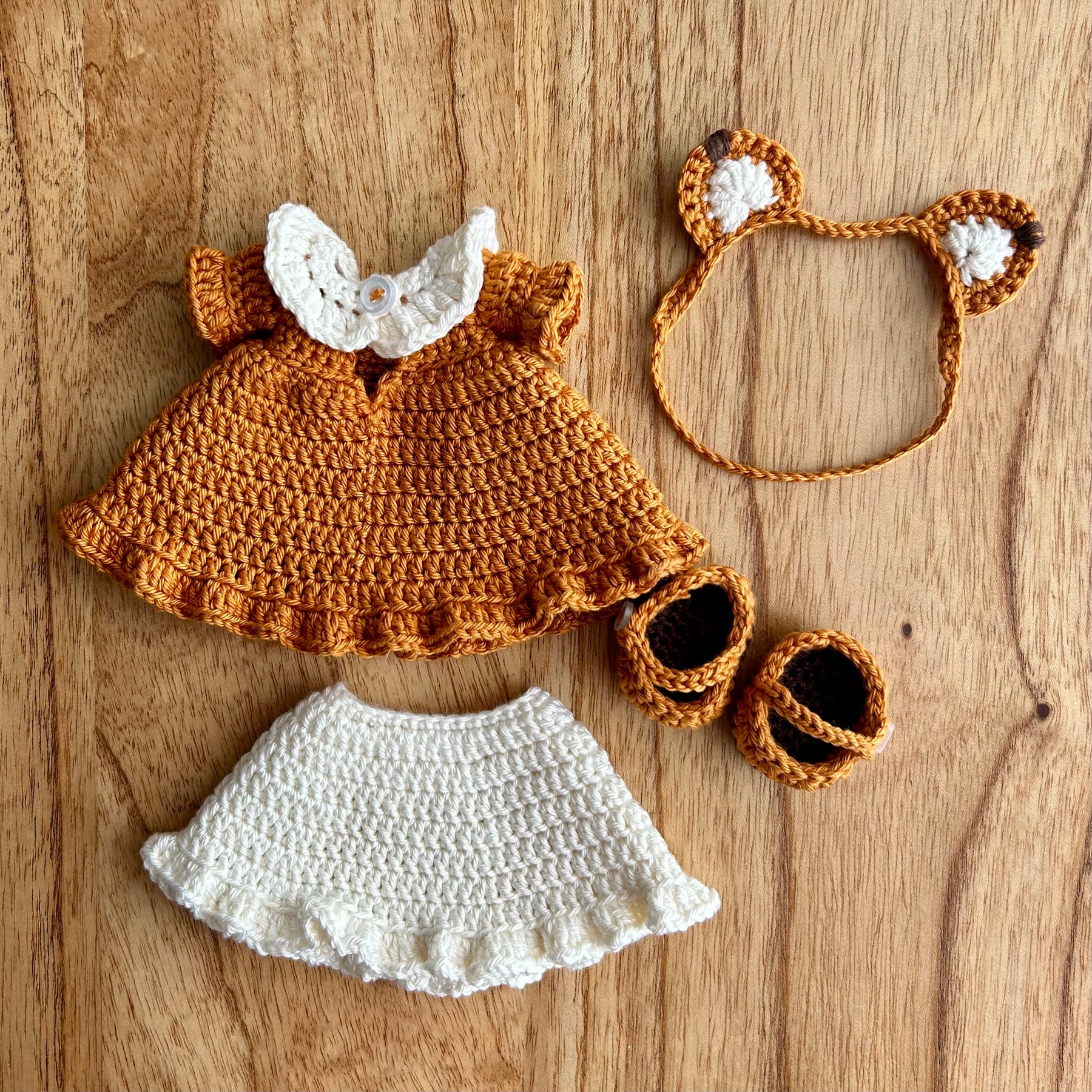 Crochet Doll | 2 outfits Bunny & Fox | Ready to Ship