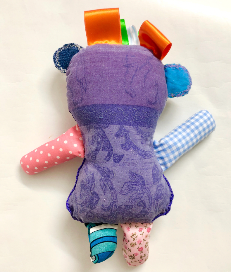 Fabric Monster Doll, Worry Doll, Softie Art Doll - Jazz