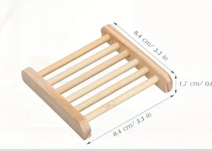 Handmade - 2 x Shampoo Bars and Bamboo Soap Rack