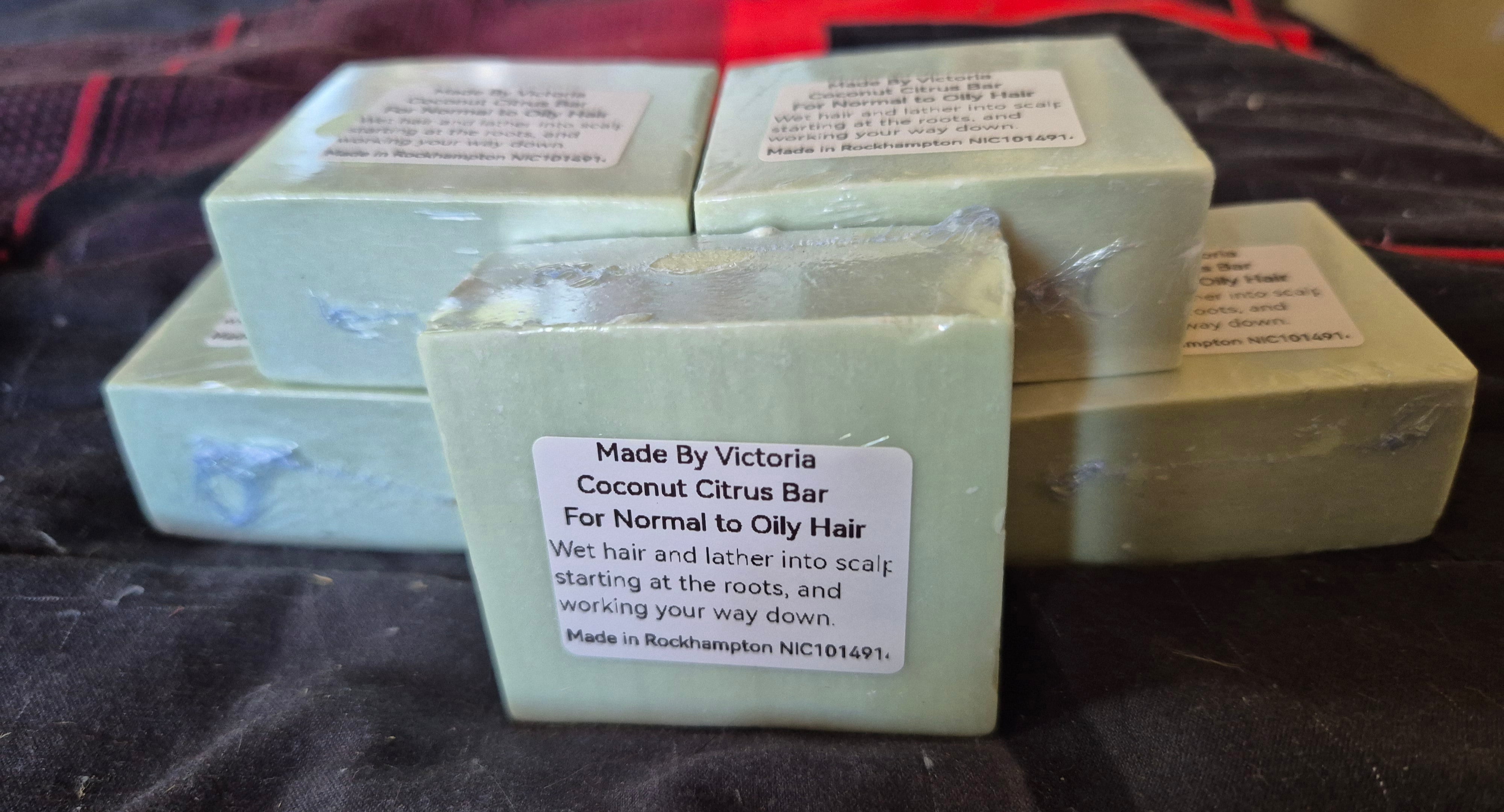 Handmade - 2 x Shampoo Bars and Bamboo Soap Rack