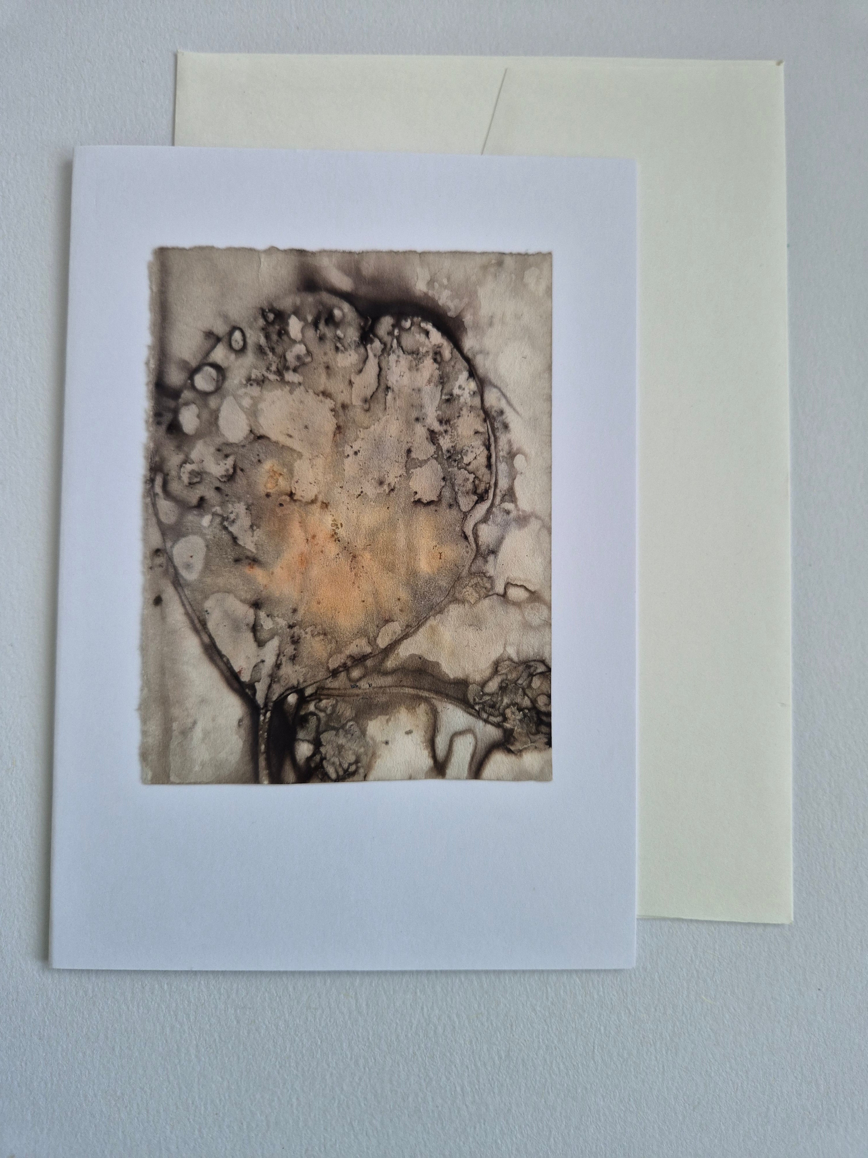 Card ecoprinted original