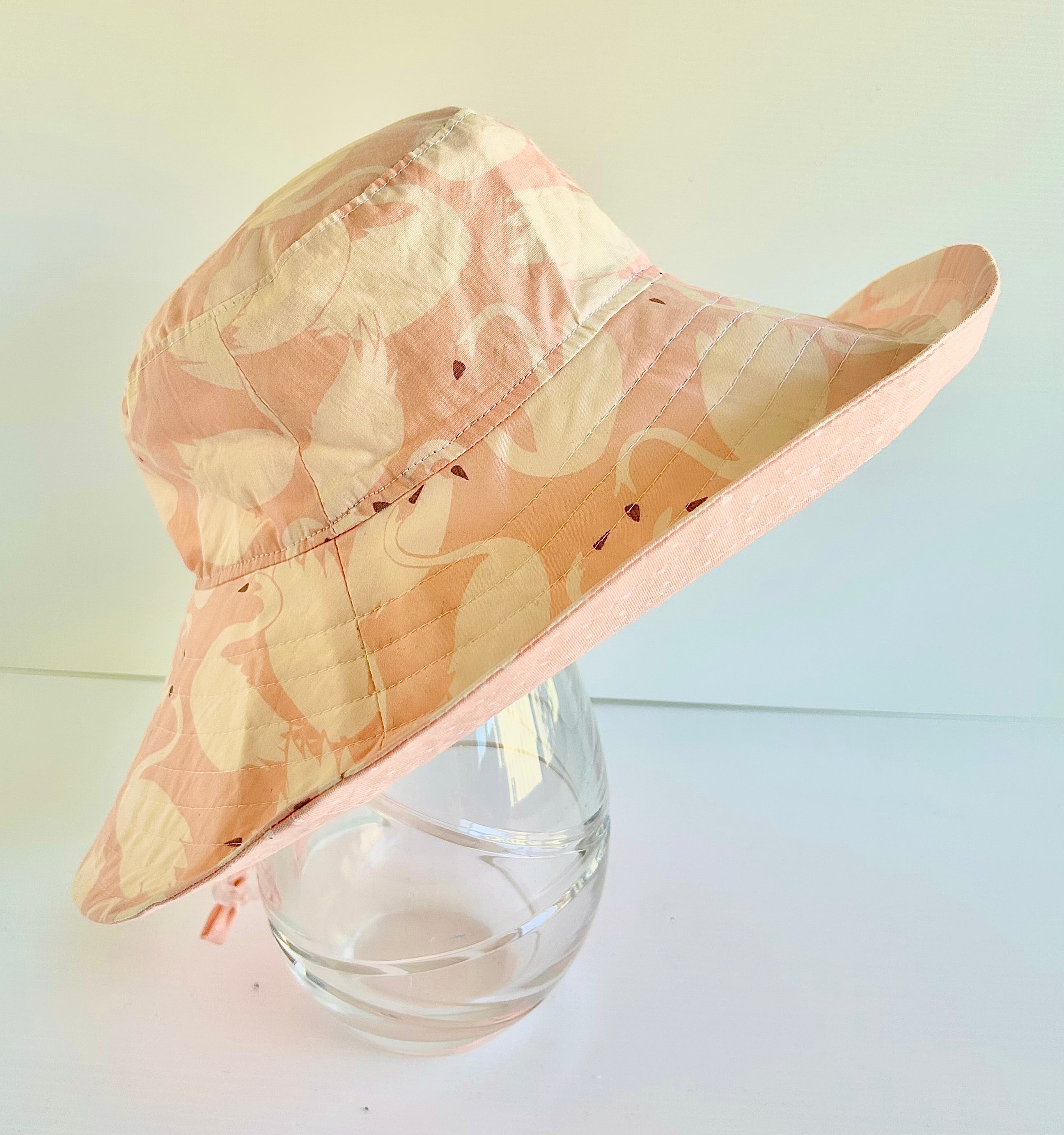 Ready to post- Large size wide brim hats with chin strap- reduced price