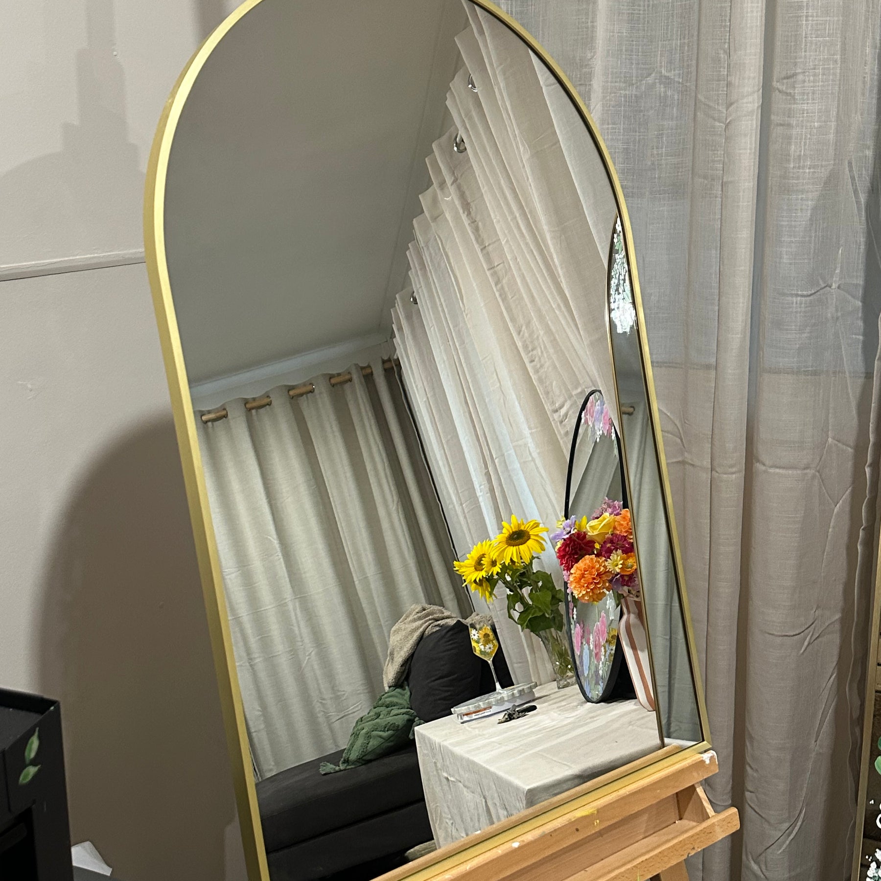 Hand Painted Arch Wedding Mirror | Custom Personalised Wedding Sign