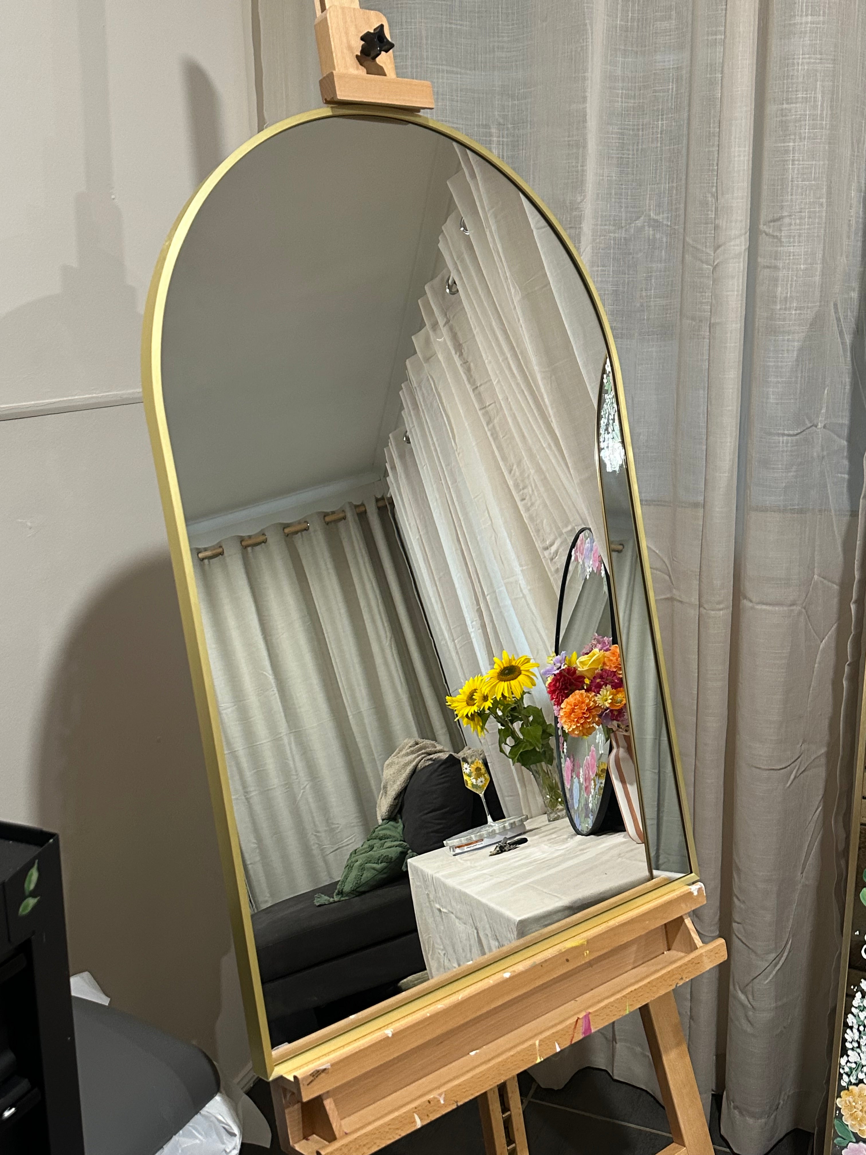 Hand Painted Arch Wedding Mirror | Custom Personalised Wedding Sign