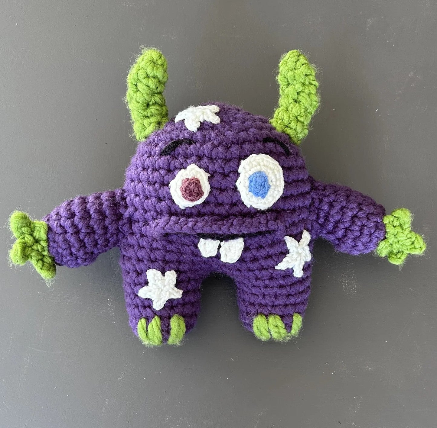 Monty the Comfort Monster with Glow Stars - Purple