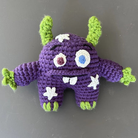 Monty the Comfort Monster with Glow Stars - Purple