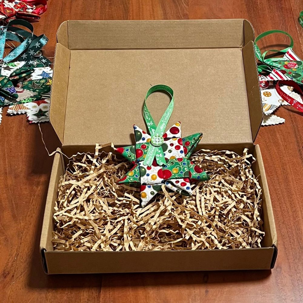 Handmade | Fabric Christmas Decorations | pack of 5 | Baubles