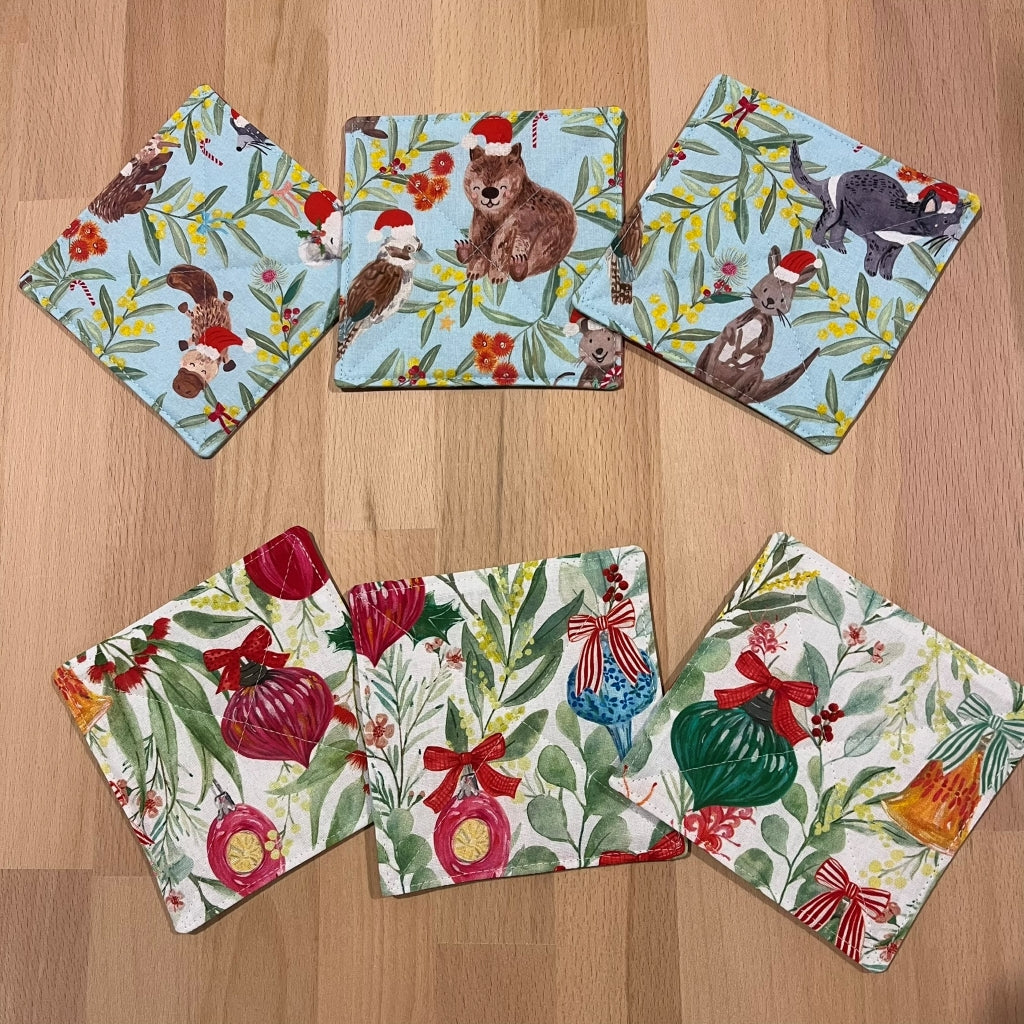 handmade Christmas reversible - Aussie bush