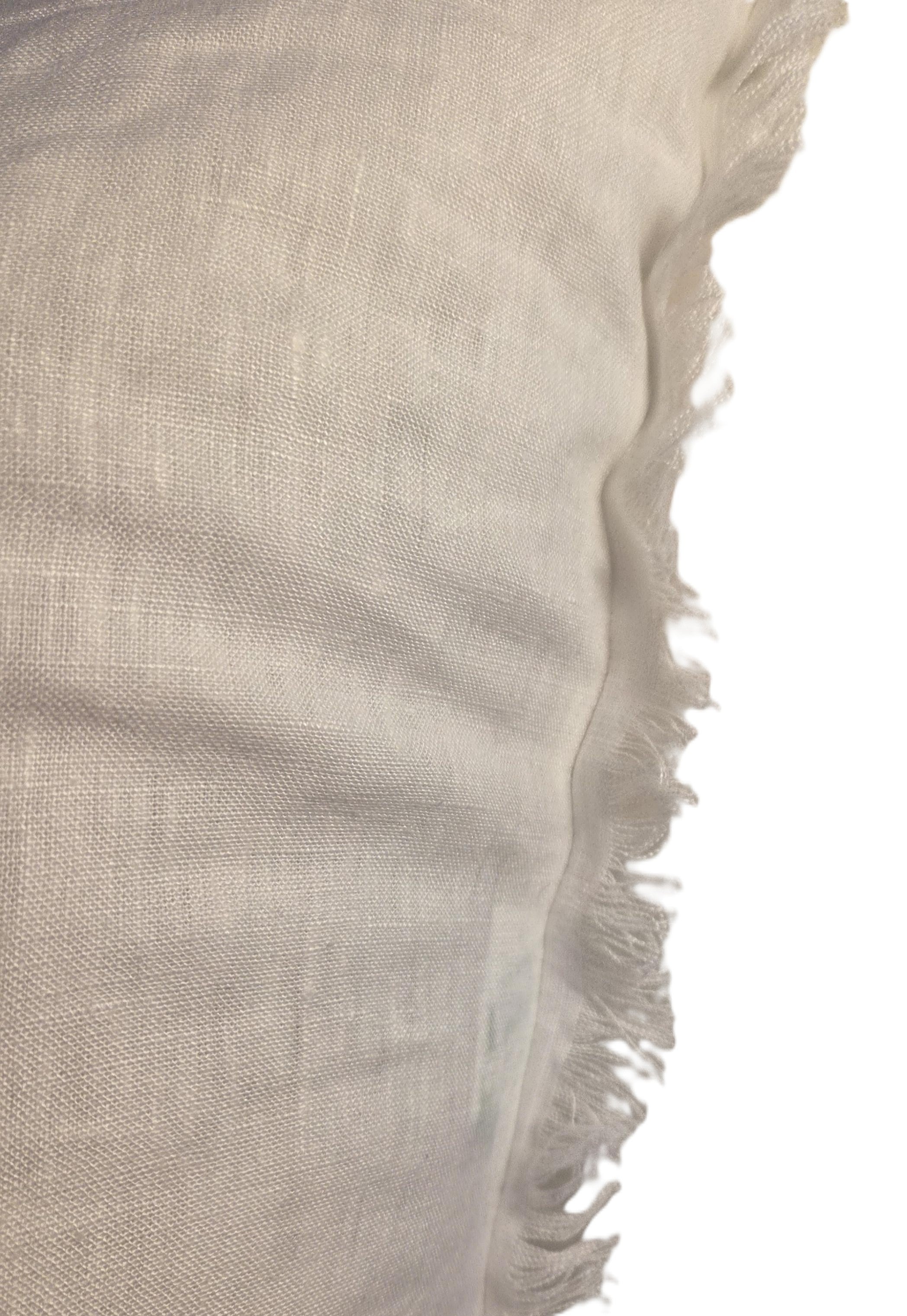 Hand Screen Printed - Oranges & Oranges French Linen cushion covers