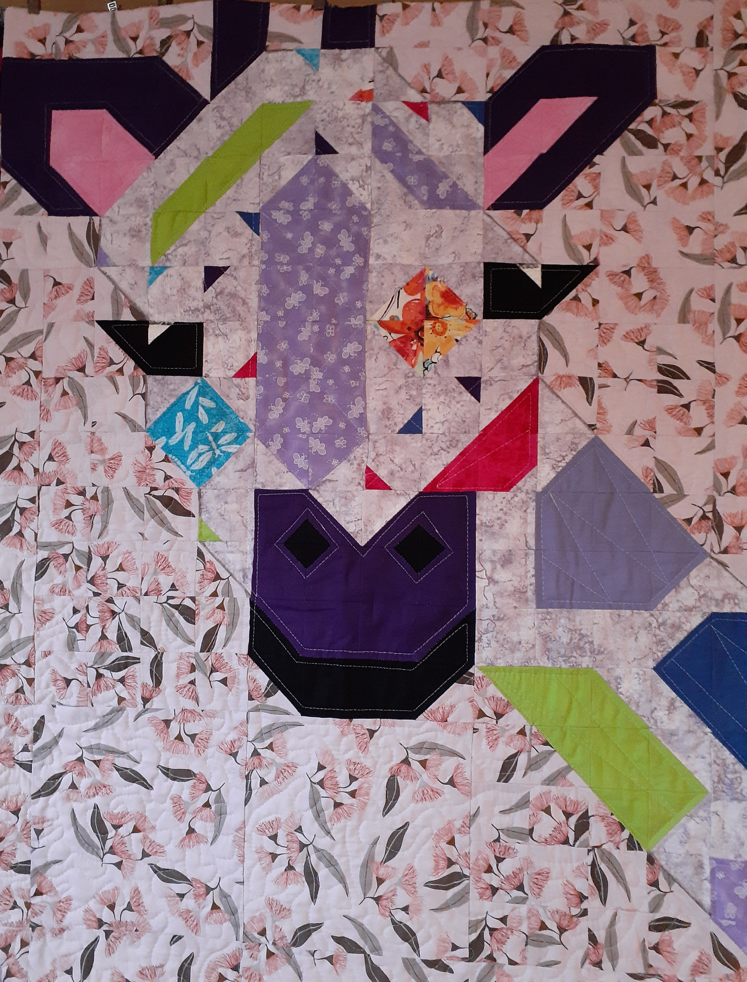 Jack the giraffe patchwork quilt
