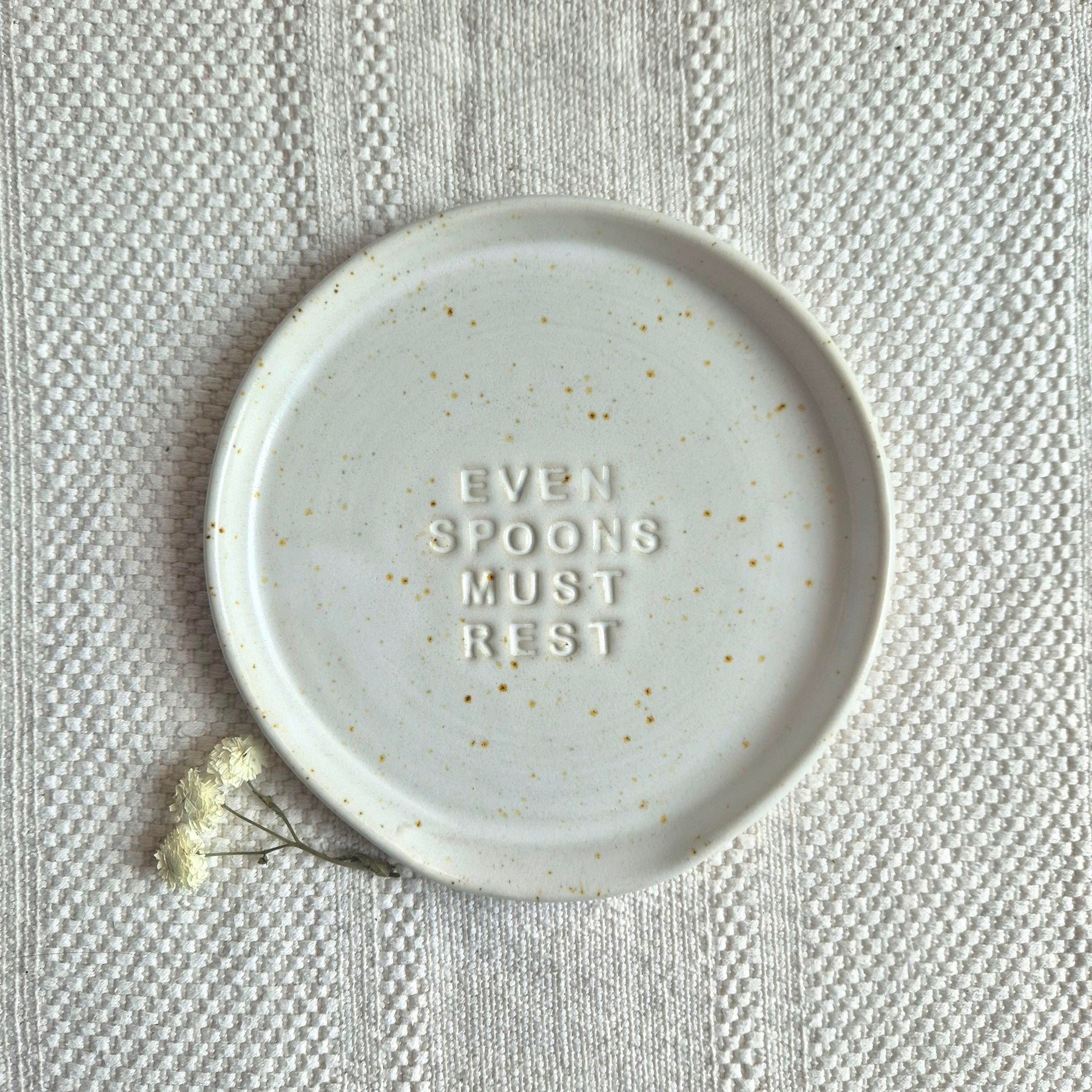 Caspar White Spoon Rest