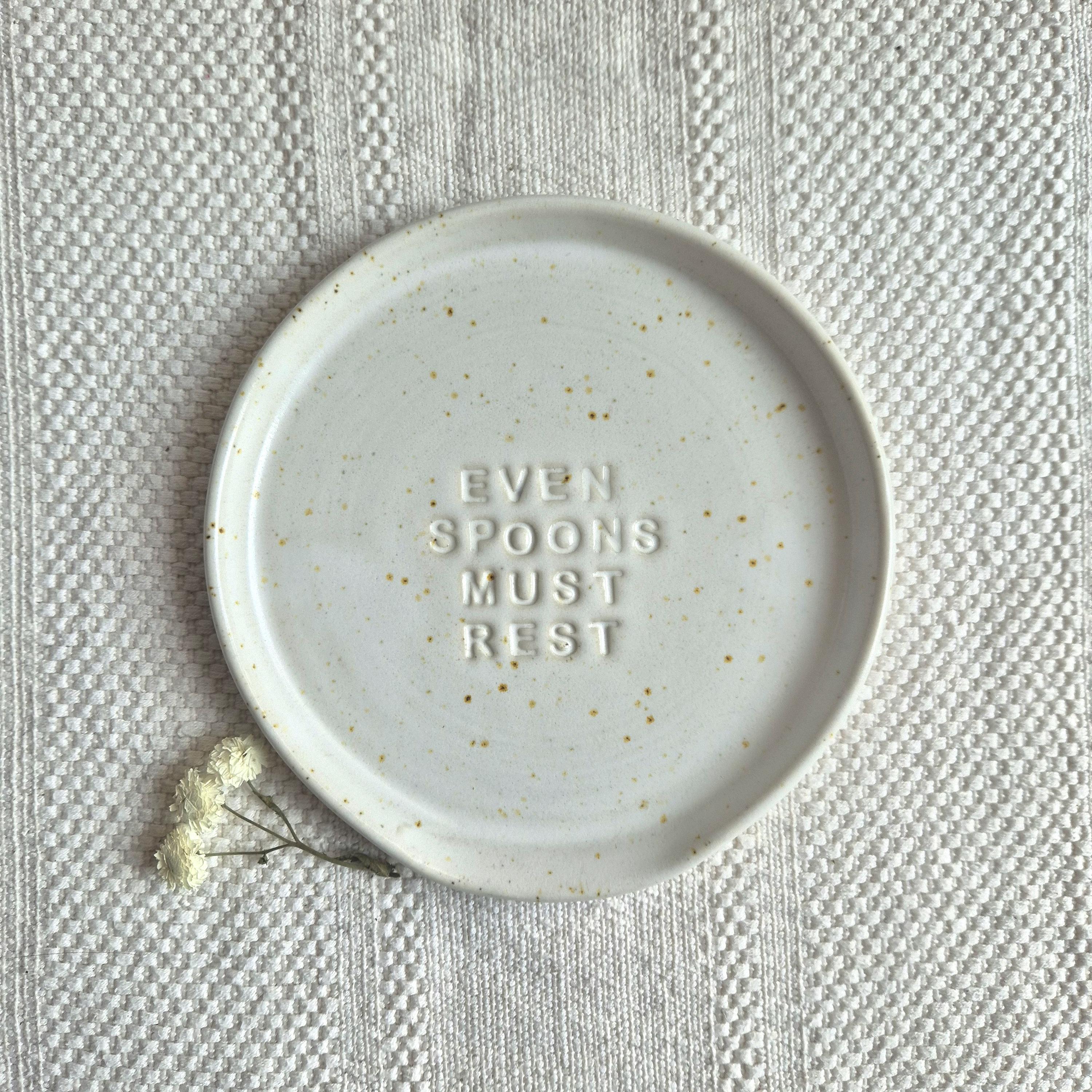 Caspar White Spoon Rest