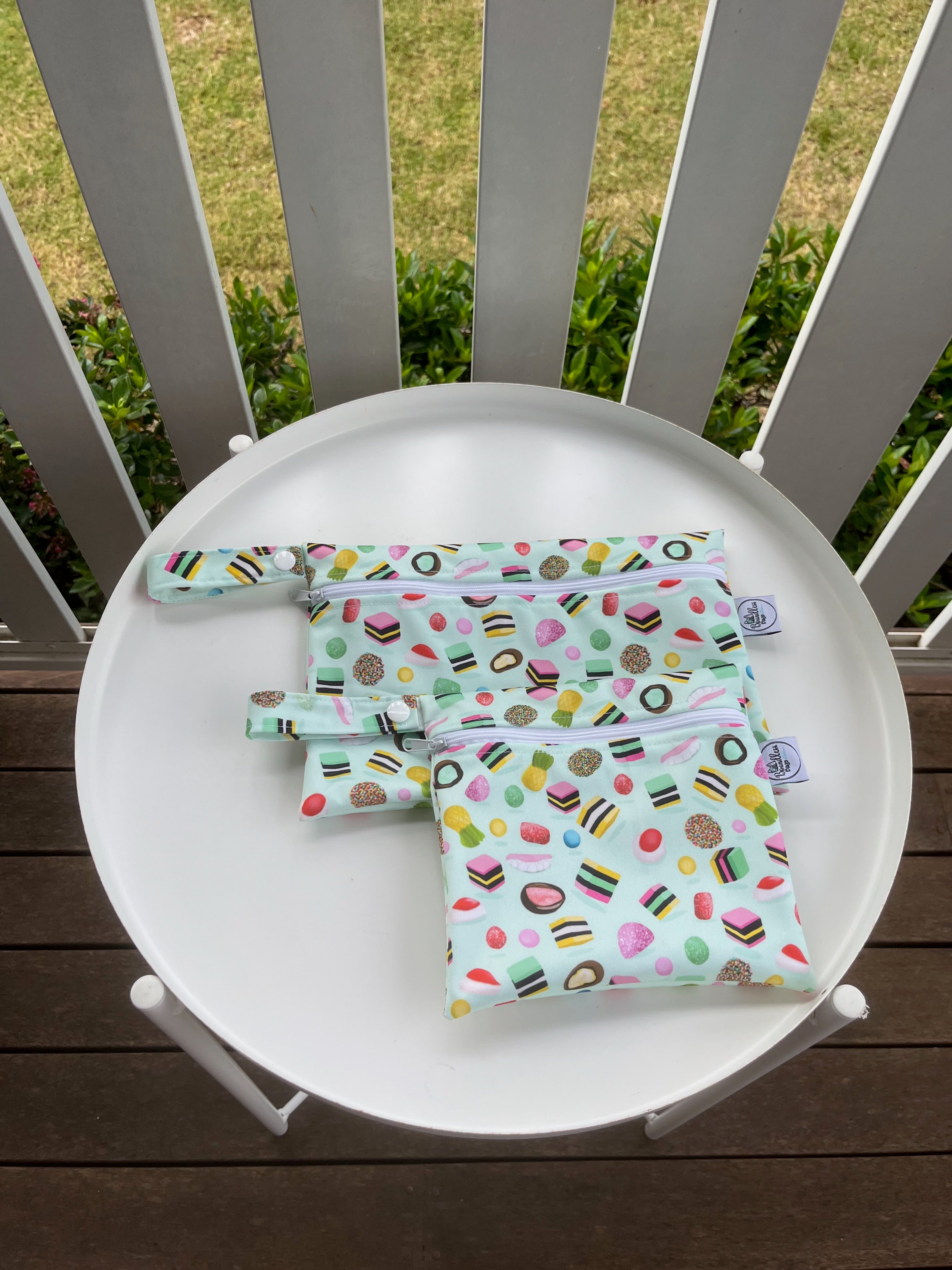 READY MADE Water-resistant wet bags - Assorted Lollies (Annette Winter)
