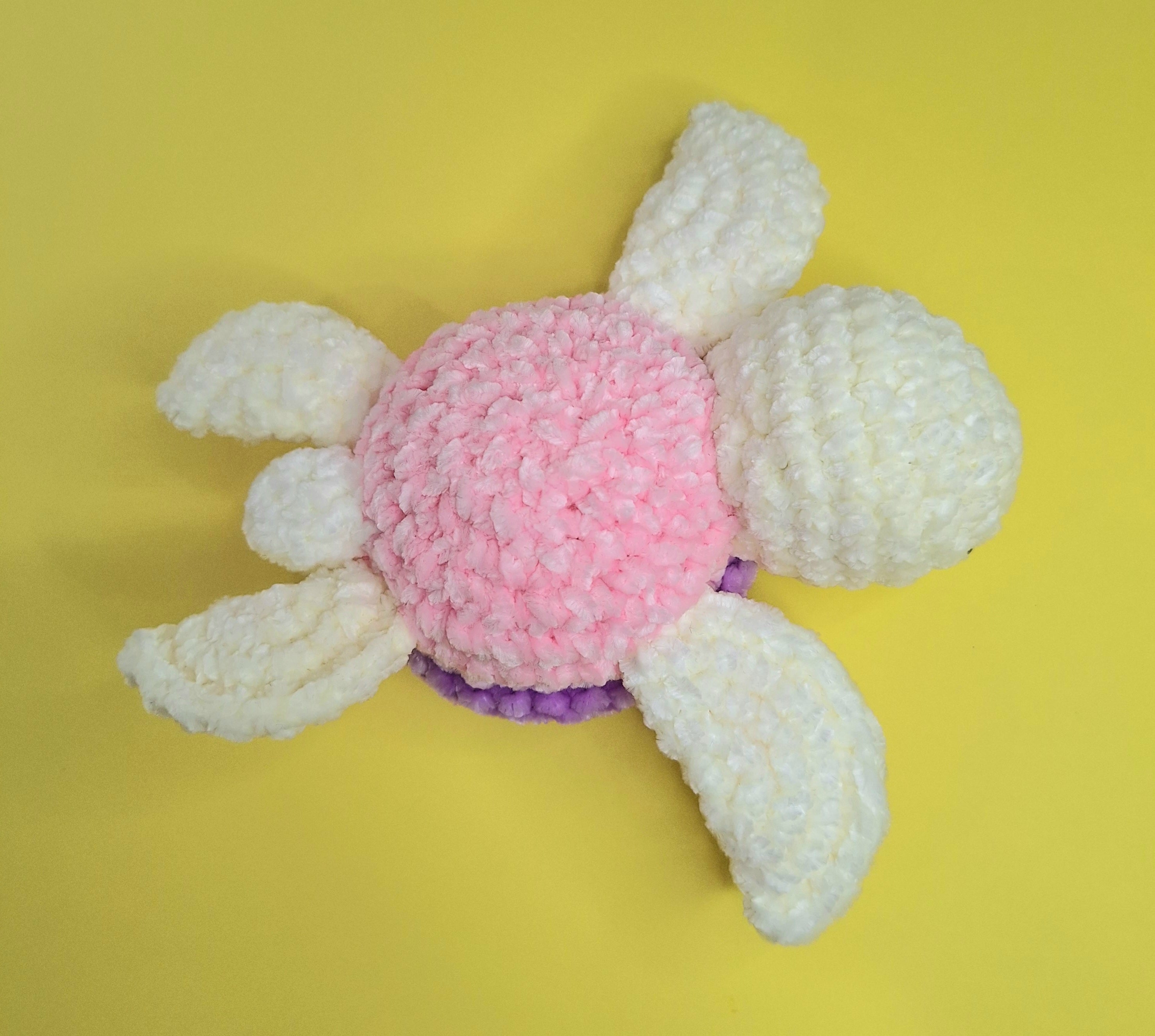 Hand made crocheted velvet Sea Turtle
