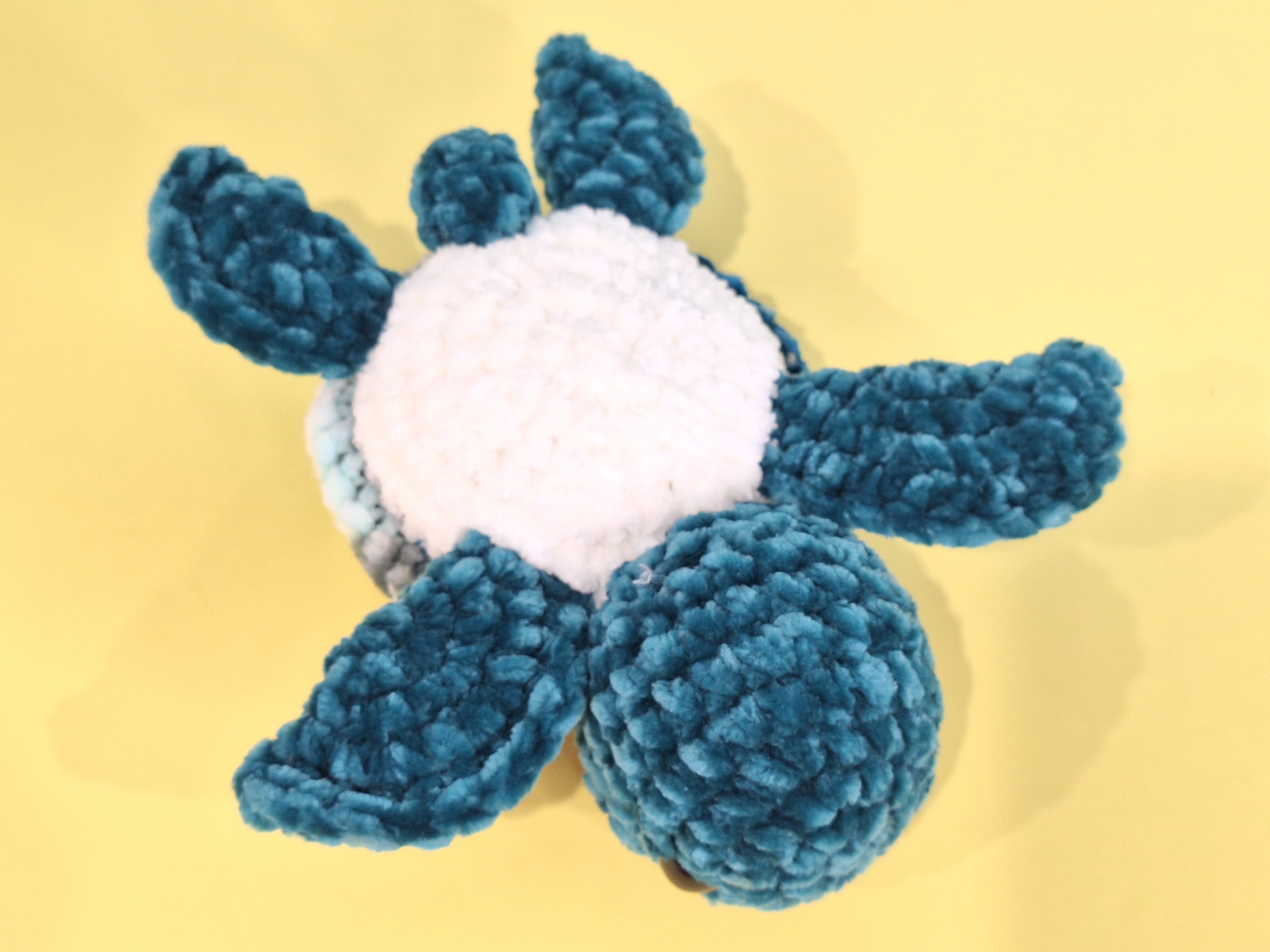 Hand made crocheted velvet Sea Turtle