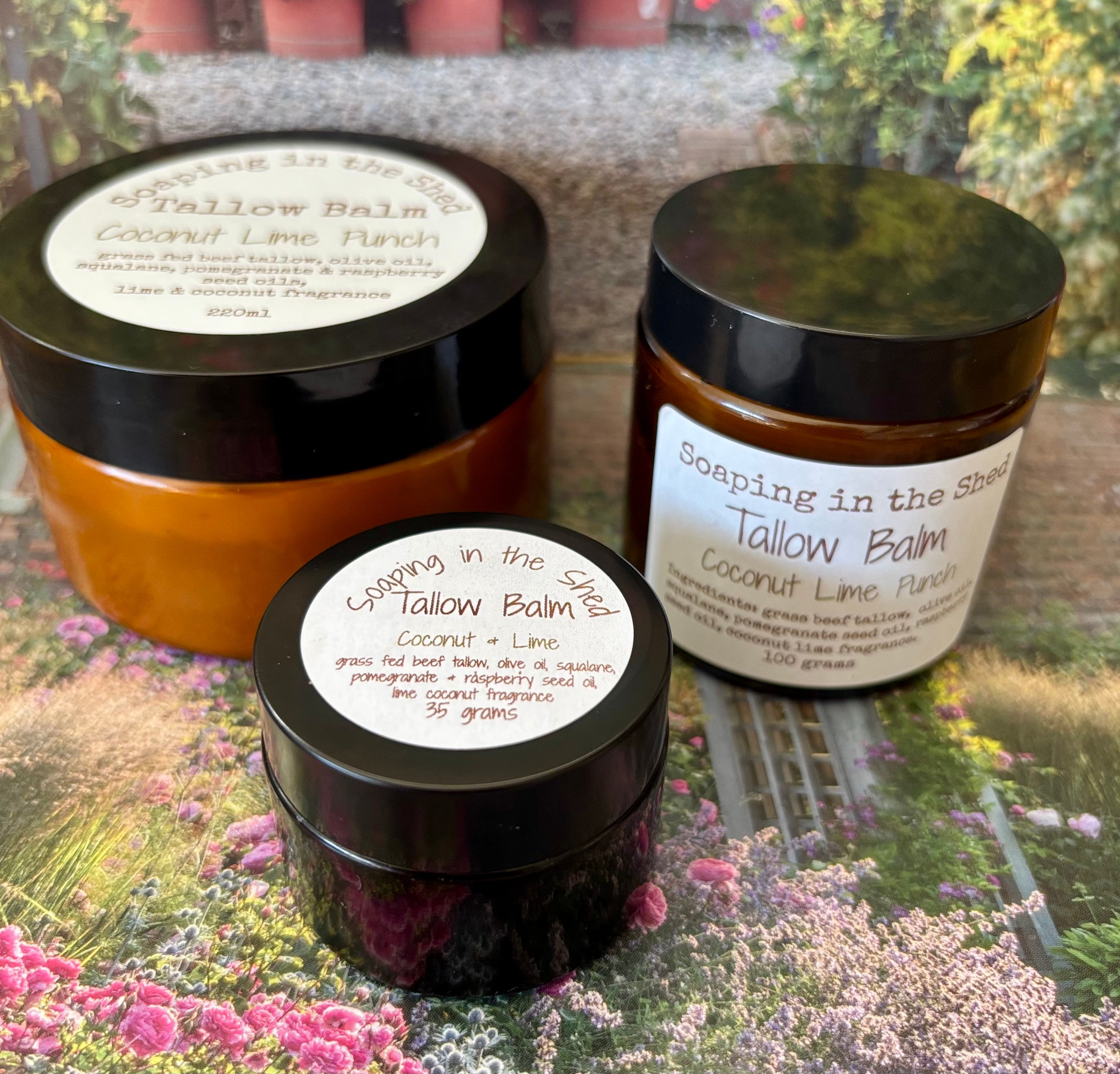 Tallow Balm with Pomegranate and Raspberry Seed Oils