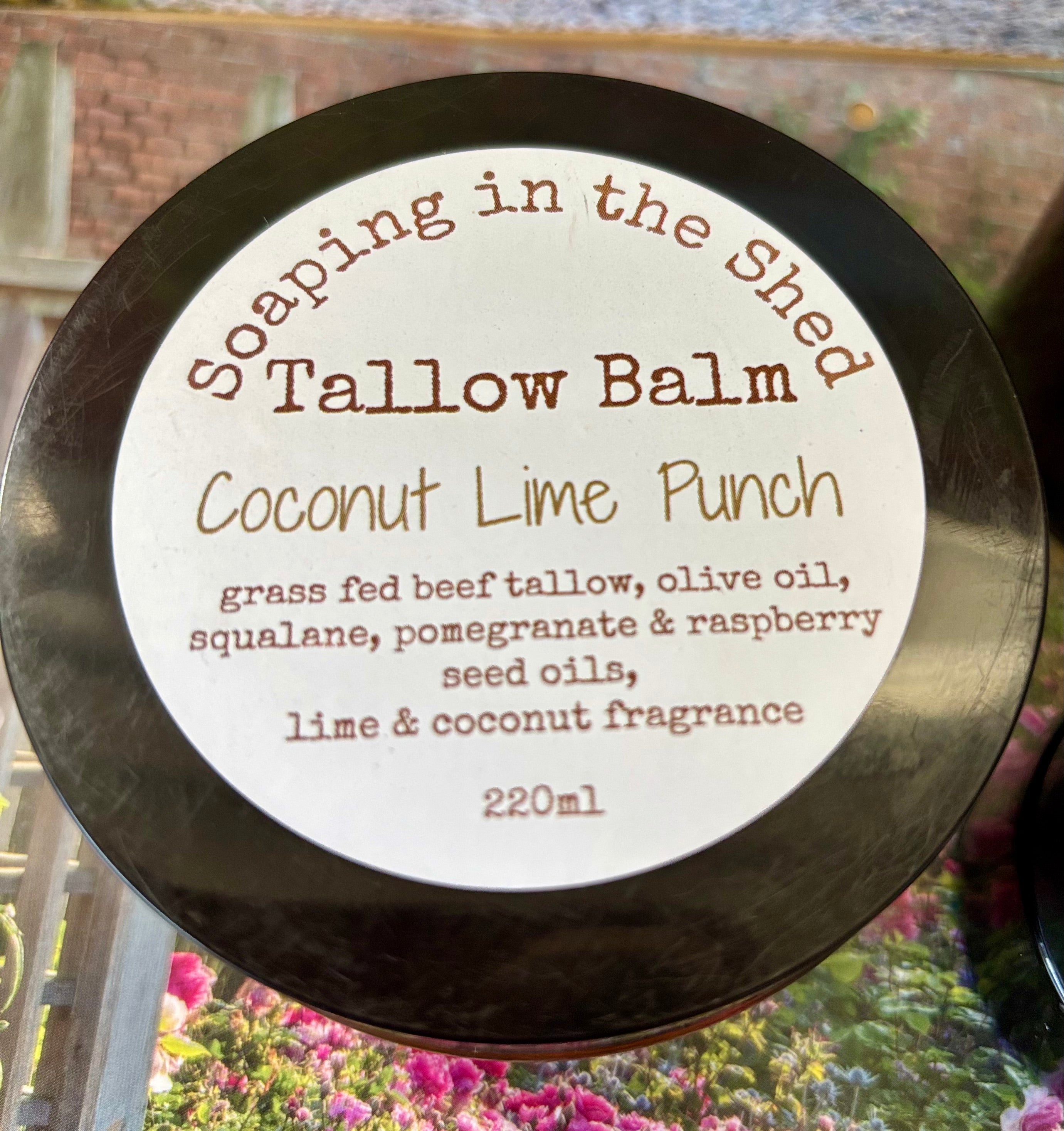 Tallow Balm with Pomegranate and Raspberry Seed Oils