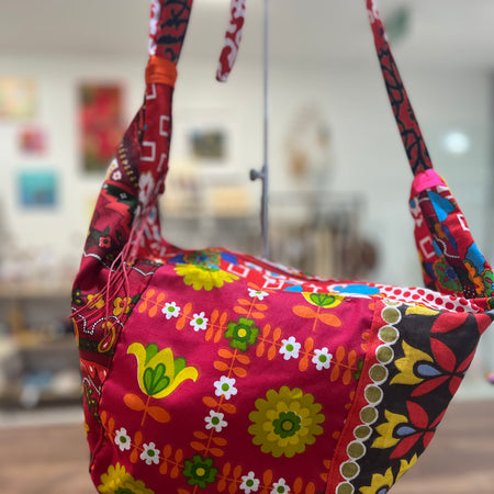 gorgeous vintage patchwork EMILY bag - violetclothing - free postage