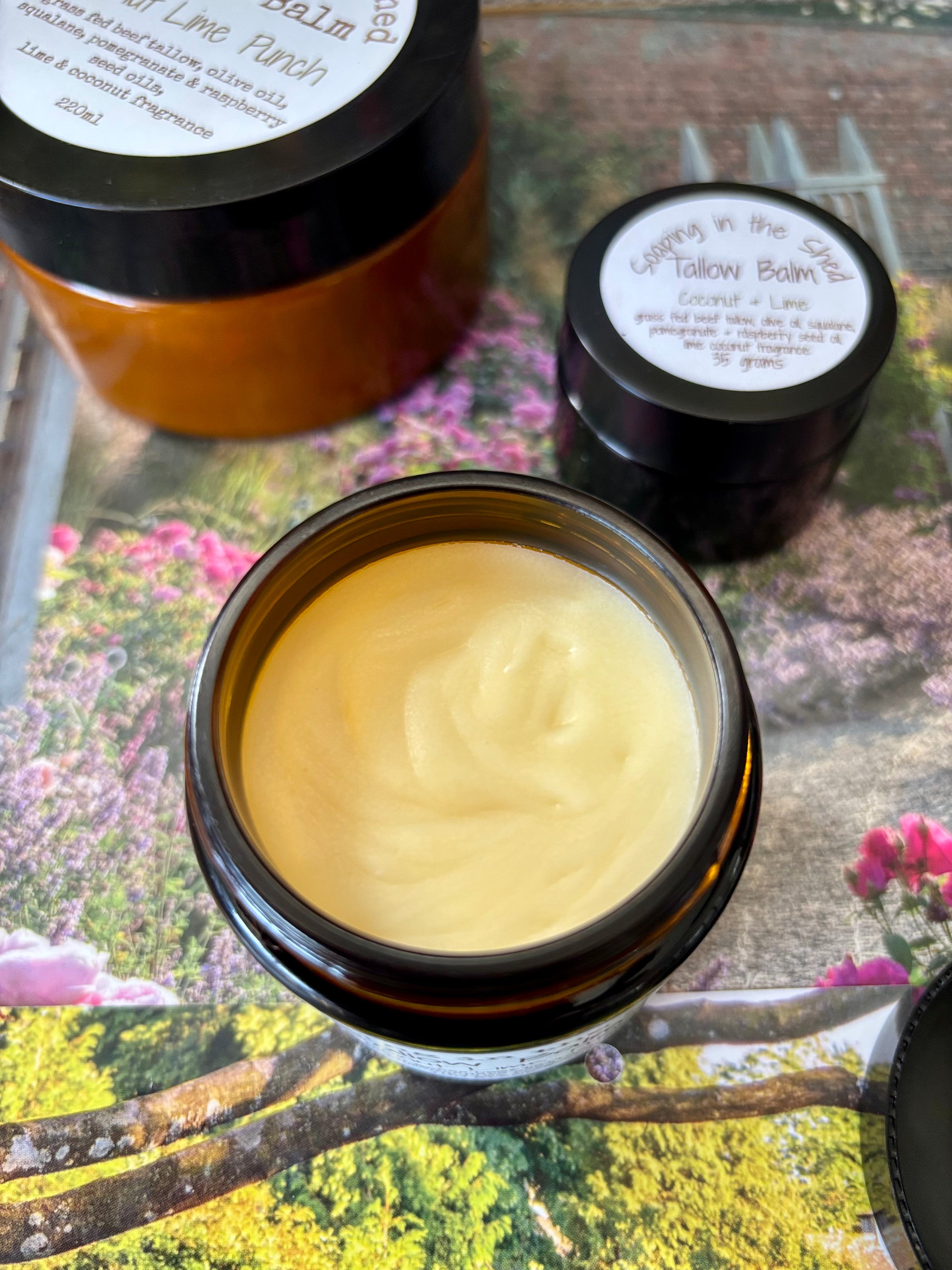 Tallow Balm with Pomegranate and Raspberry Seed Oils