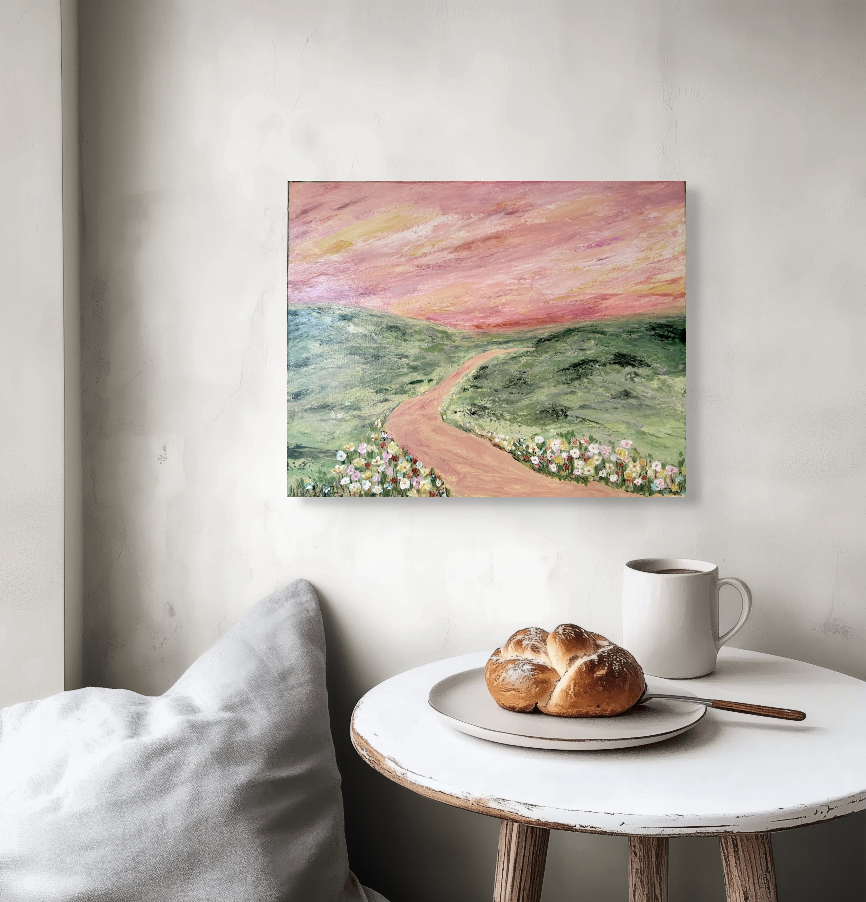 Sunday Drive - Original Artwork - Sunset Landscape